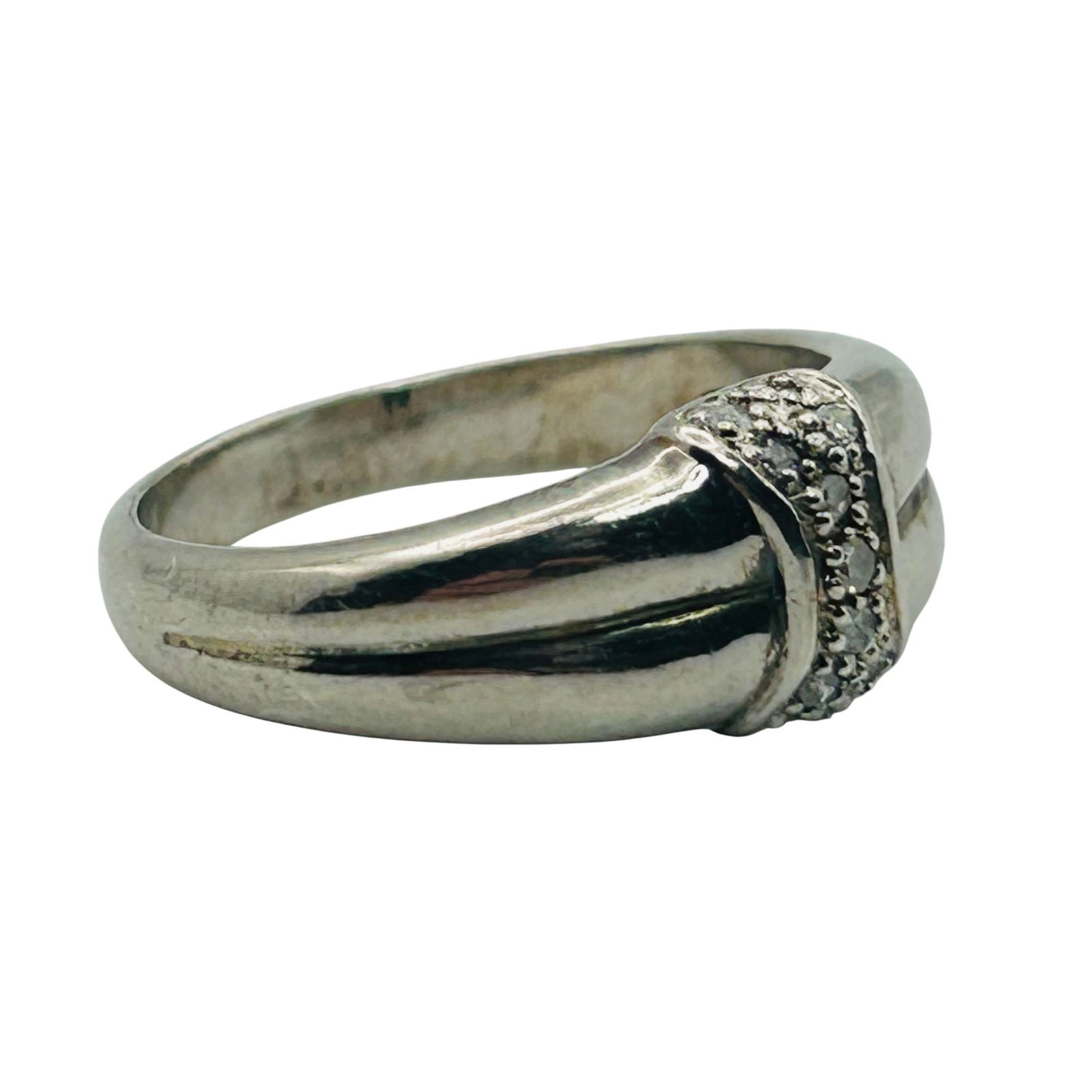 Sterling Diamond Ring. Size 8 (1 of 8)