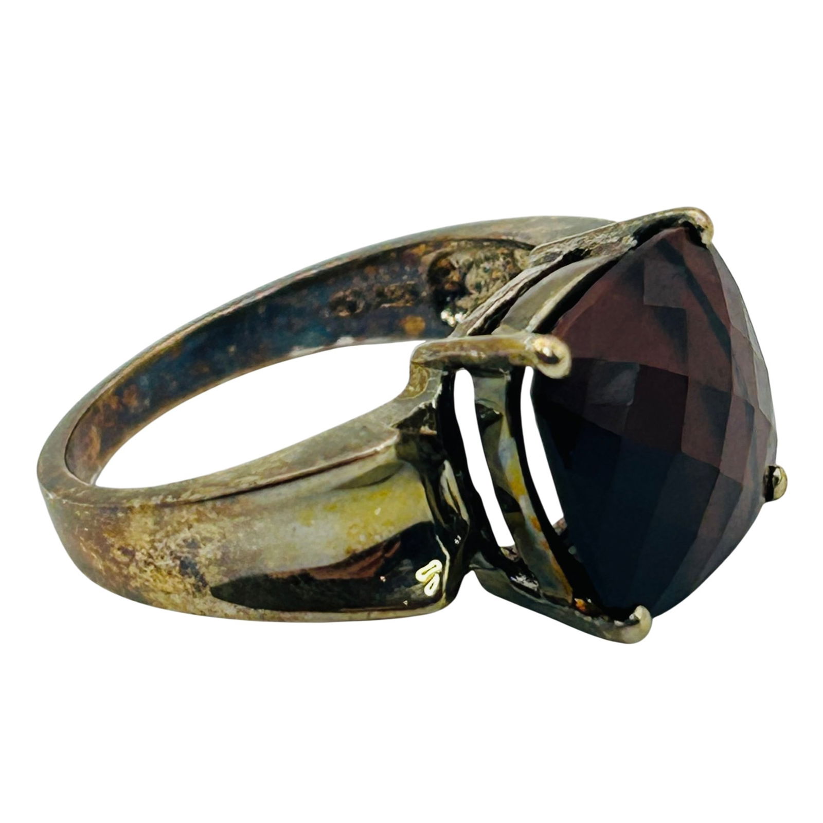 Sterling Quartz Statement Ring. Size 9 (1 of 9)