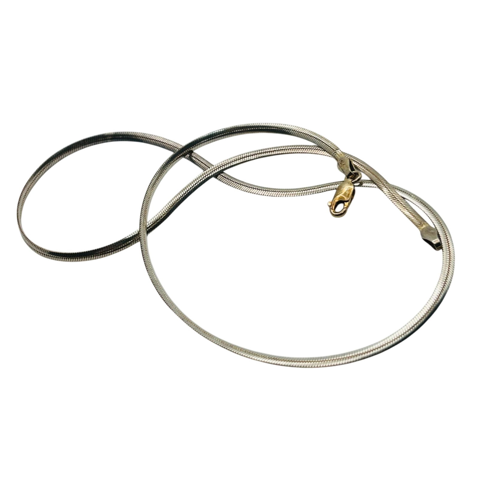 KC Italy Sterling Flat Snake Chain Necklace (1 of 5)