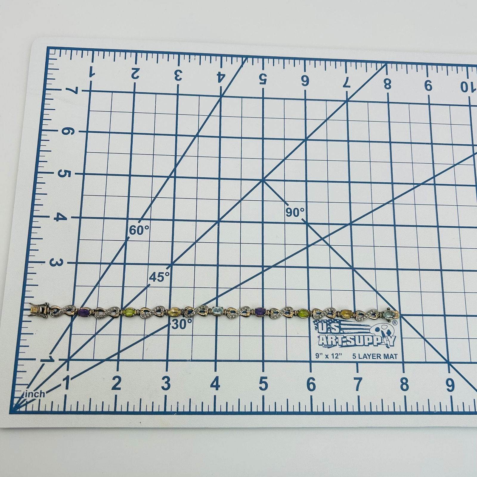 Ross Simons Sterling Multi Gem Infinity Bracelet. - 2