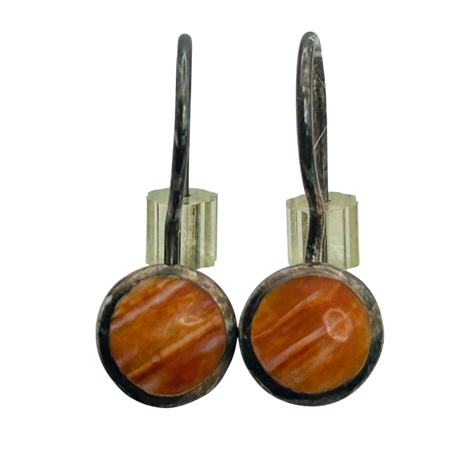 PB Sterling Coral Hook Back Earrings: PB Sterling coral hook back earrings. 2.00g