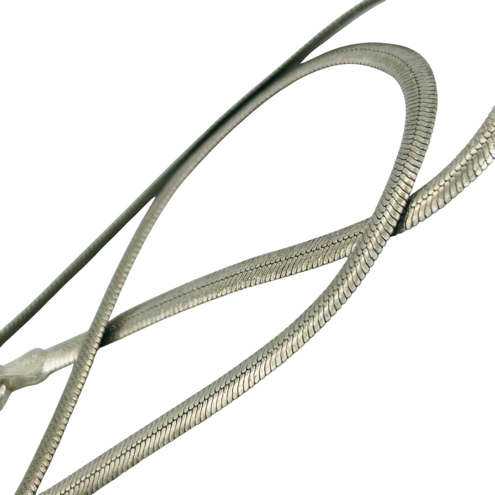 IBB Italy Sterling Flat Snake Chain Necklace: IBB Italy sterling flat snake chain necklace. 7.10g