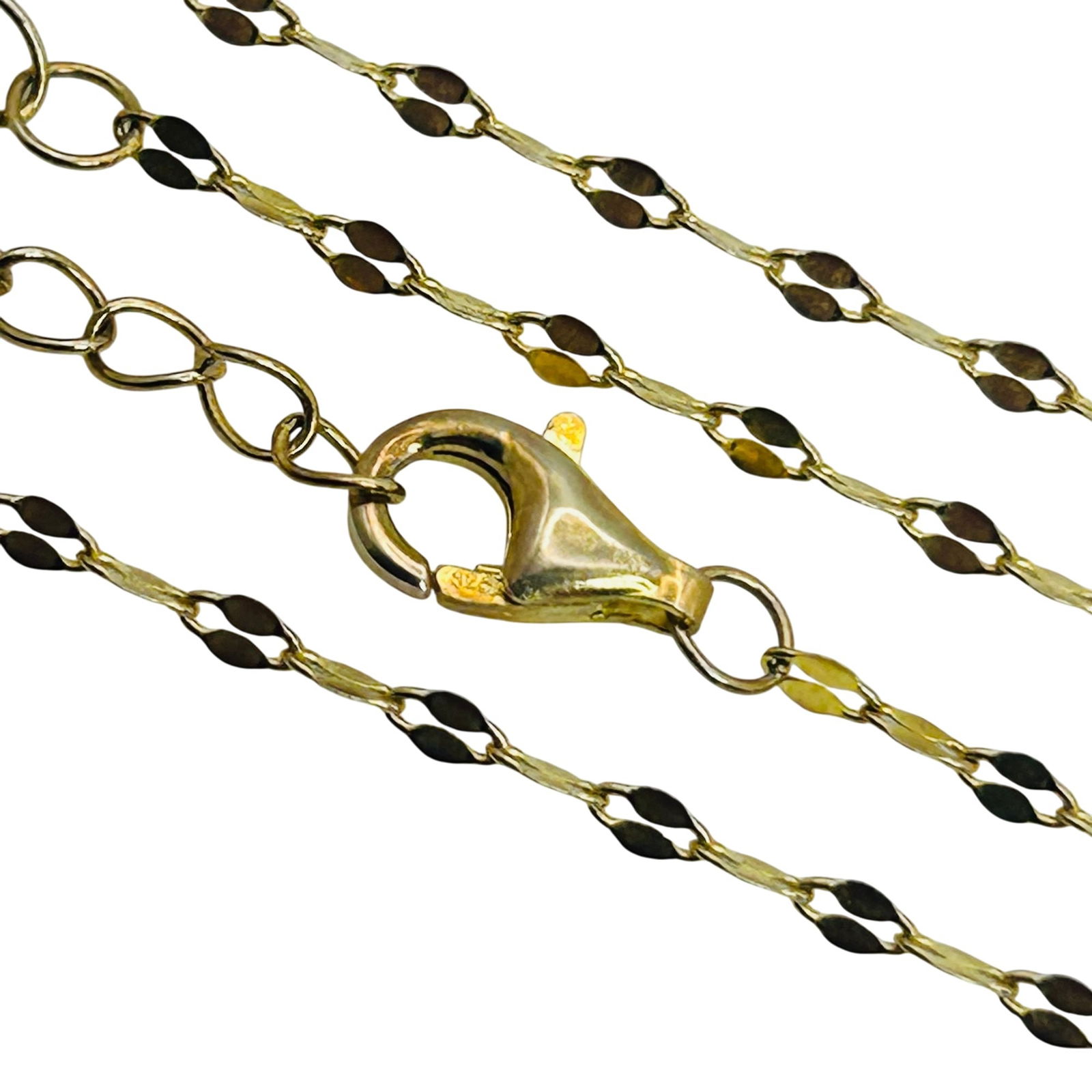 Sterling Forzentina Link Chain Necklace: Sterling forzentina link chain necklace. 1.20g