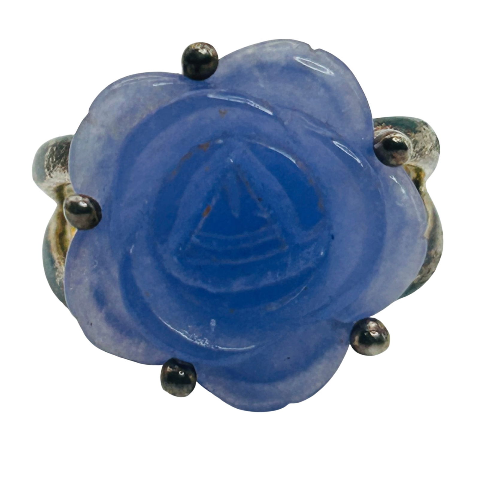 GSJ Sterling Amethyst Flower Ring. Size 9: GSJ Sterling amethyst flower ring. Size 9. 7.80g