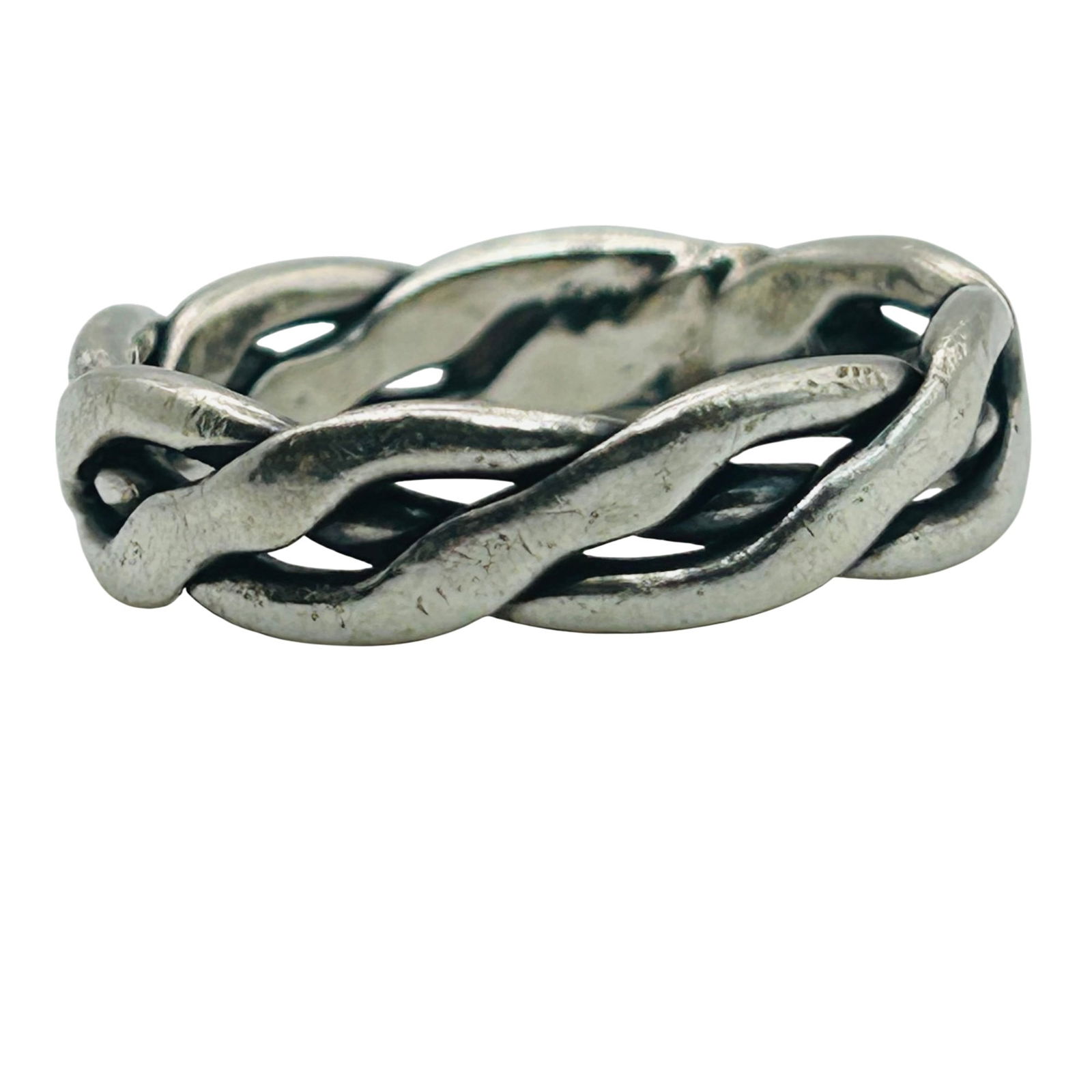 Sterling Braided Band. Size 10: Sterling braided band. Size 10. 4.80g