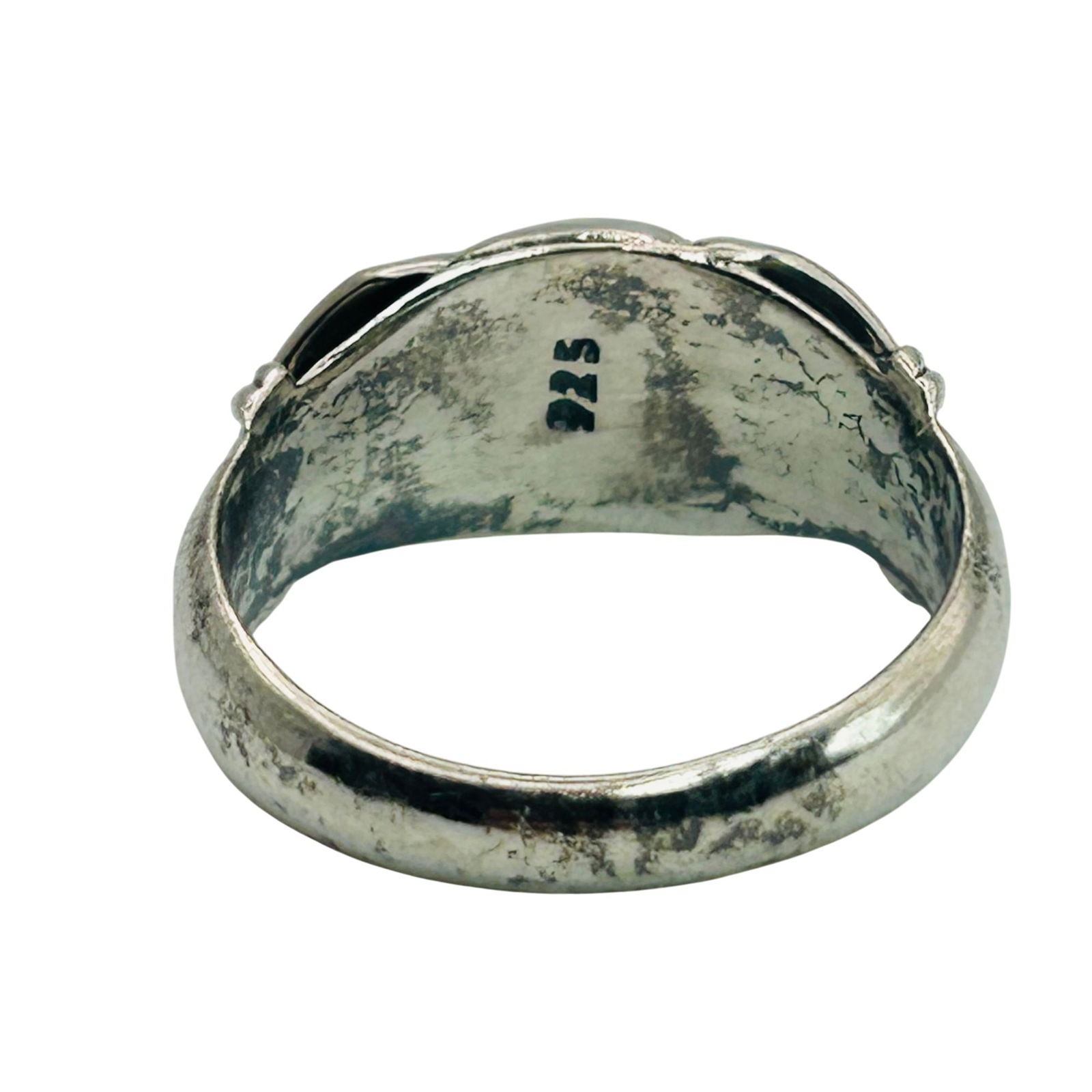 Sterling Topaz Ring. Size 8 - 6