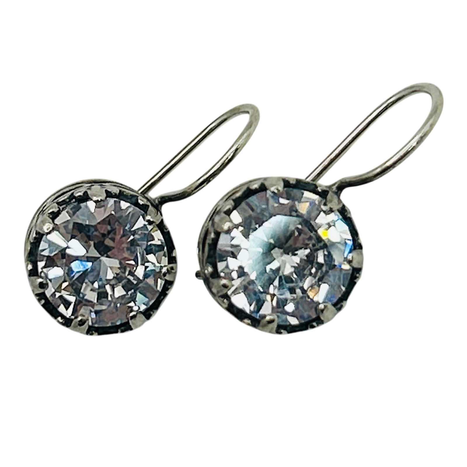 Shablool Israel Sterling Crown Earrings: Shablool Israel Sterling crown earrings. 6.80g