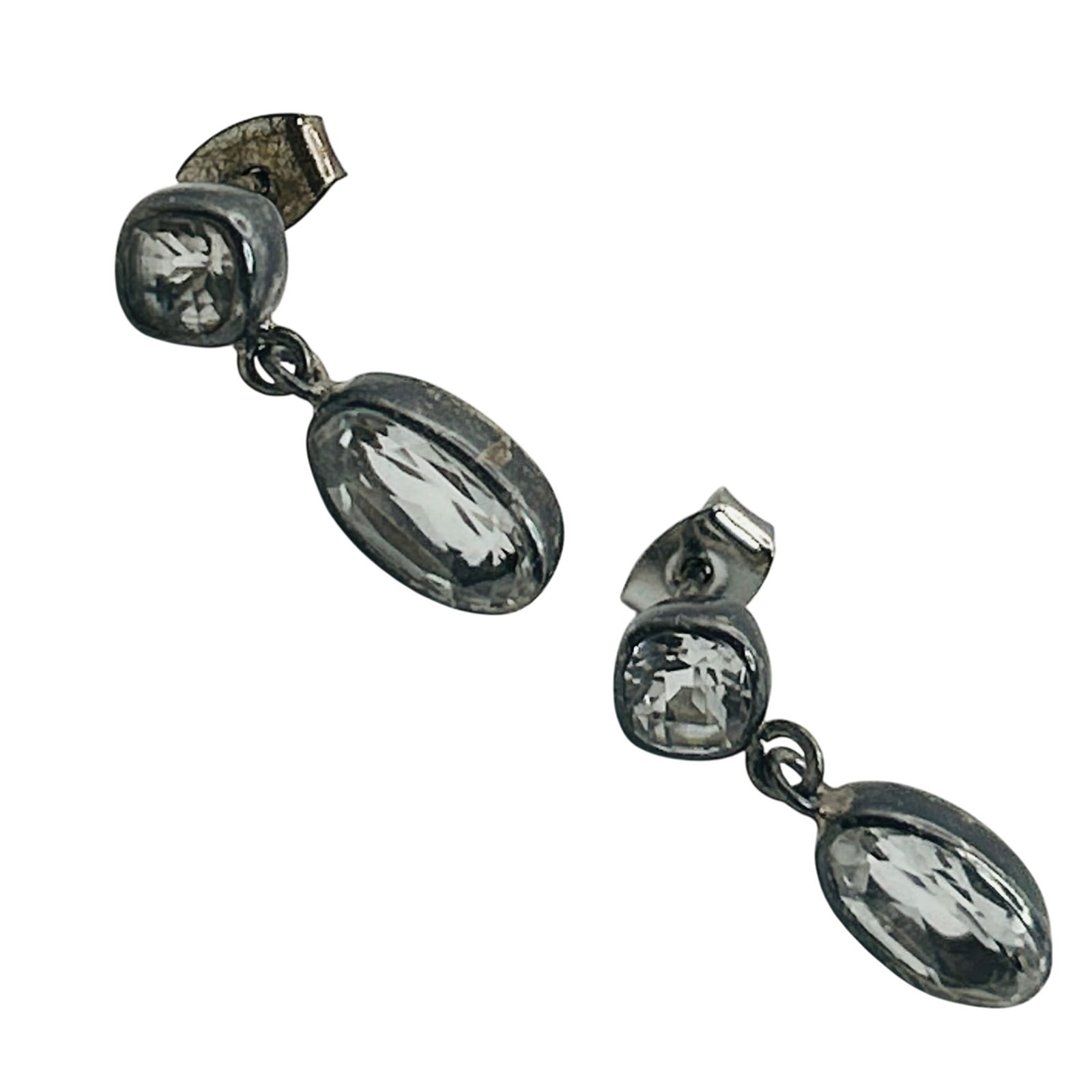 Sterling Spinel Dangle Earrings - 4
