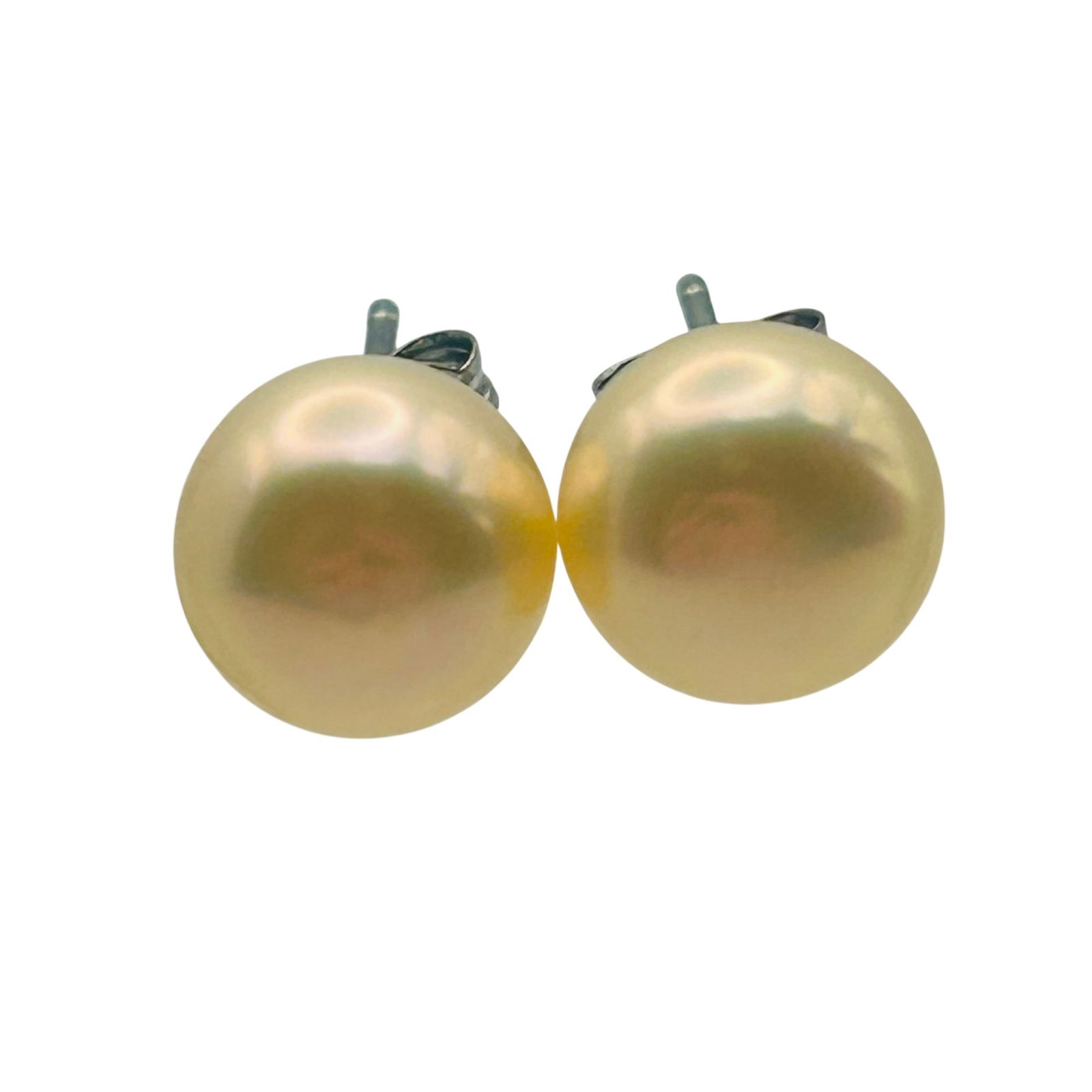 Sterling Pearl Stud Earrings - 6
