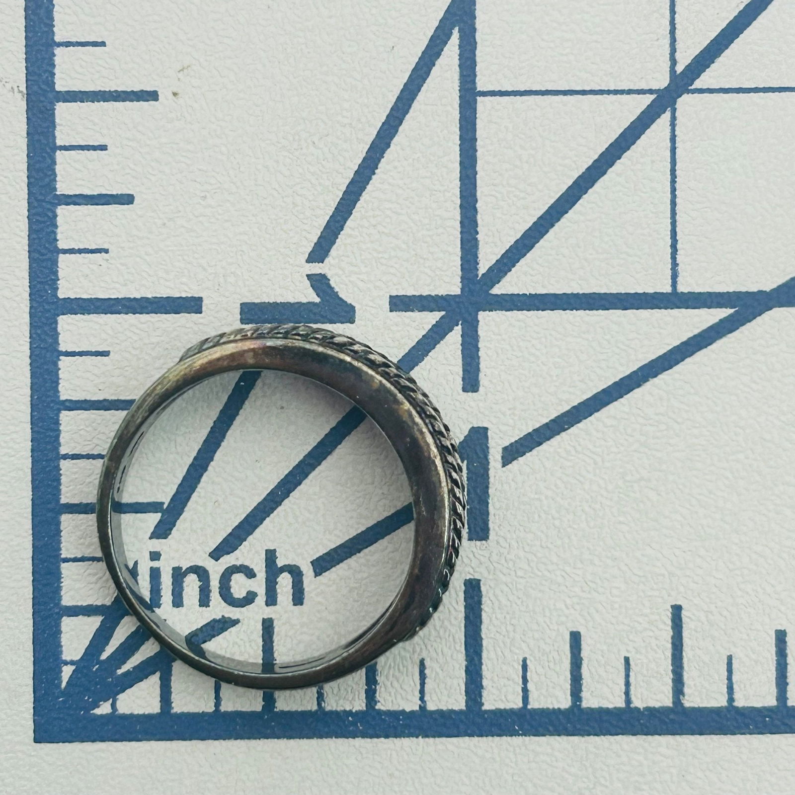 CNA Sterling Ruby Ring. Size 8 - 2