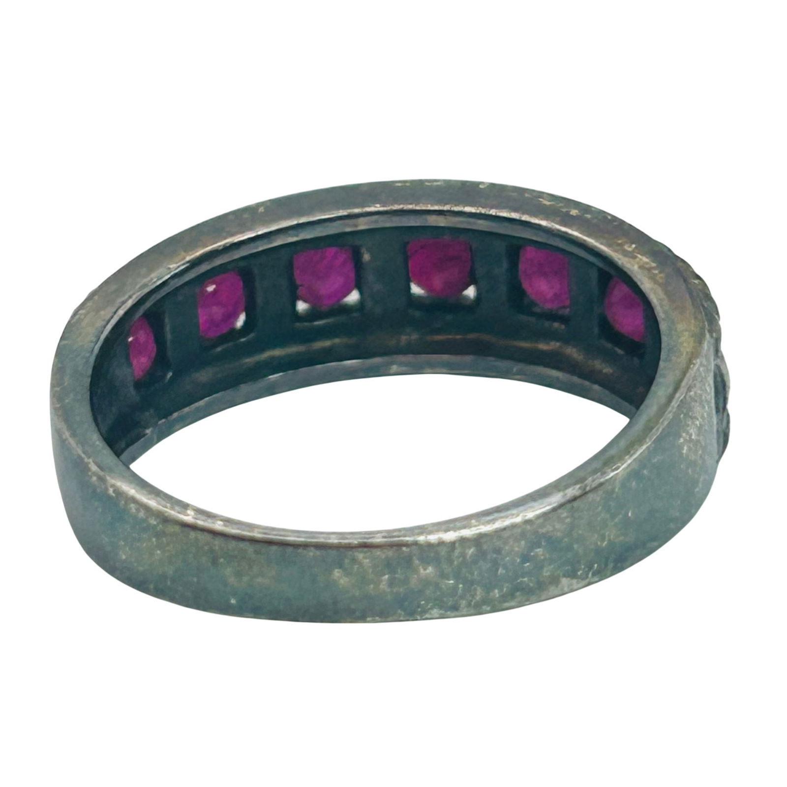 CNA Sterling Ruby Ring. Size 8 - 7