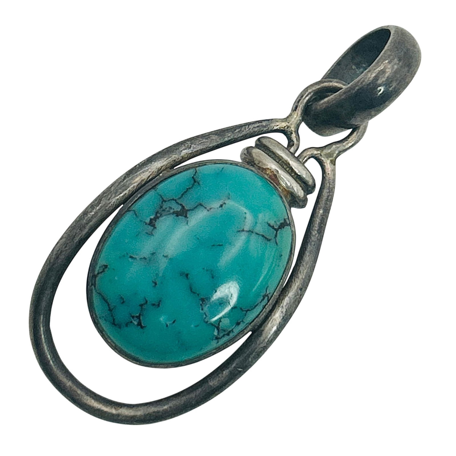 Sterling Turquoise Pendant (1 of 6)