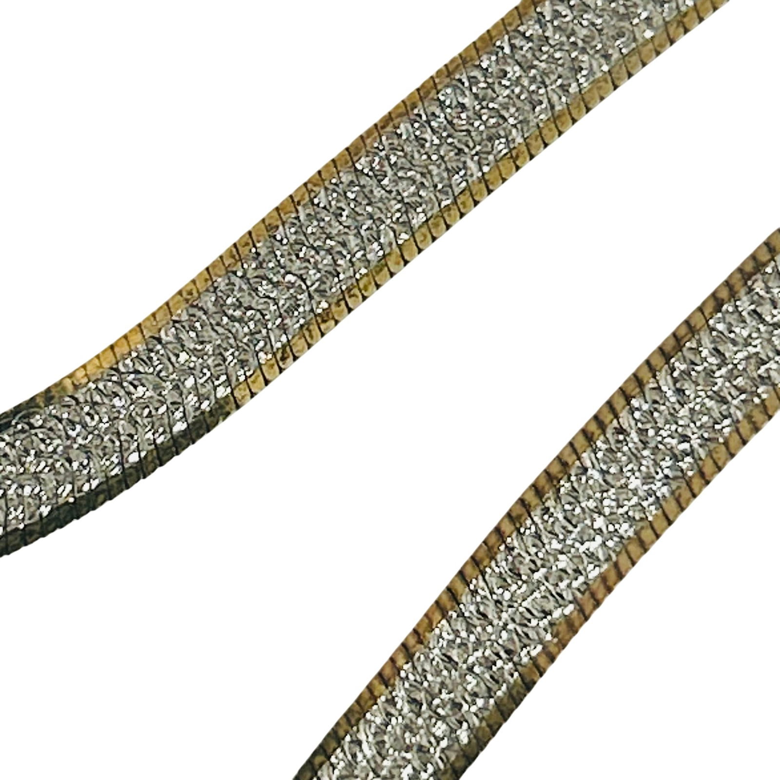 Italy Sterling Shiny Flat Snake Chain Necklace: Italy sterling shiny flat snake chain necklace. 9.20g