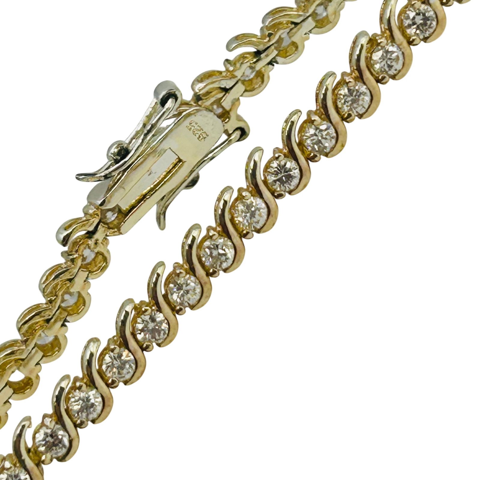 Sterling Clear Stone Bracelet (1 of 8)