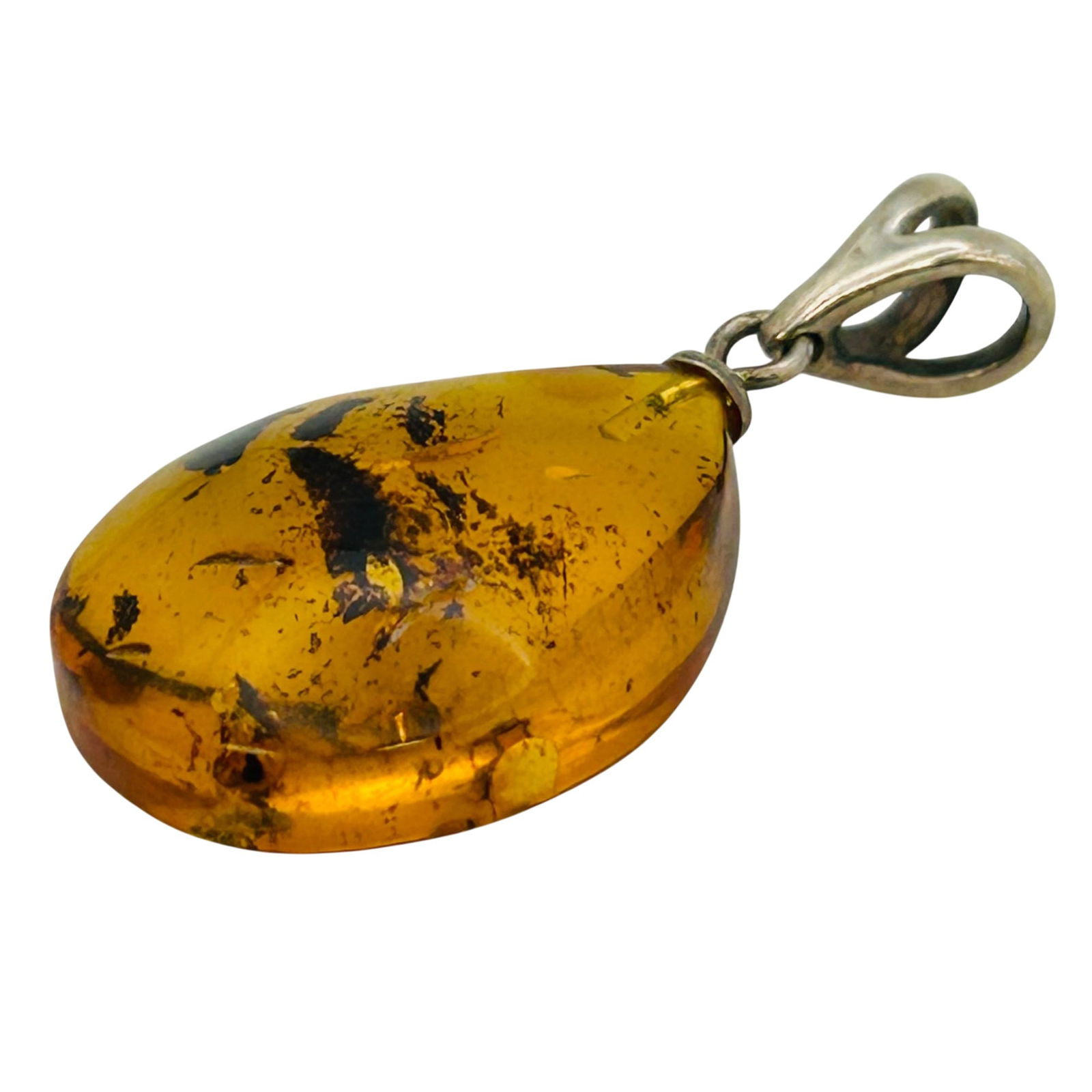Sterling Amber Pendant (1 of 6)