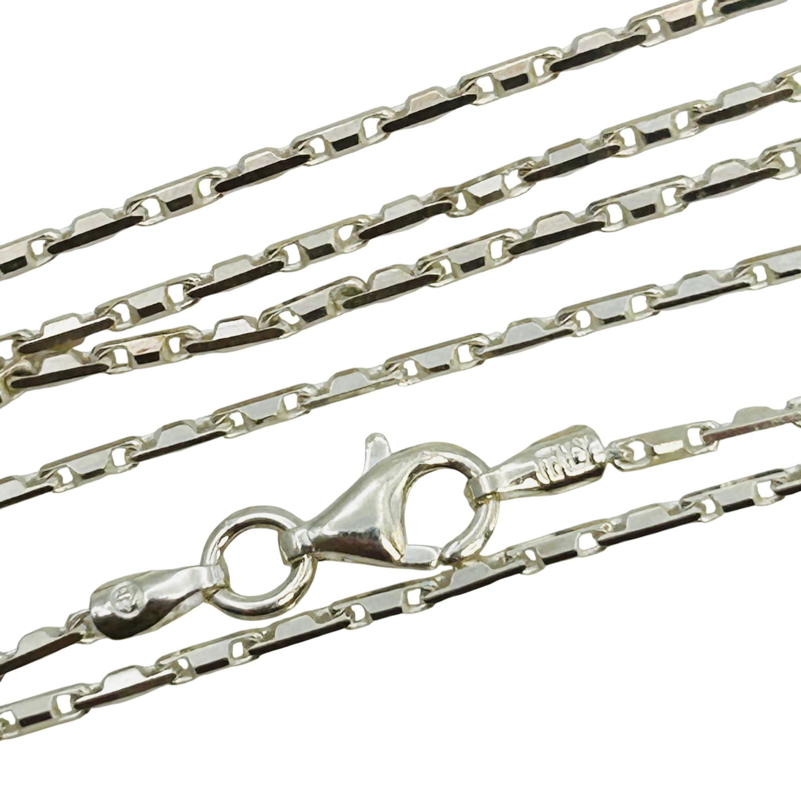 Italy Sterling Chain Necklace: Italy sterling chain necklace. 4.00g