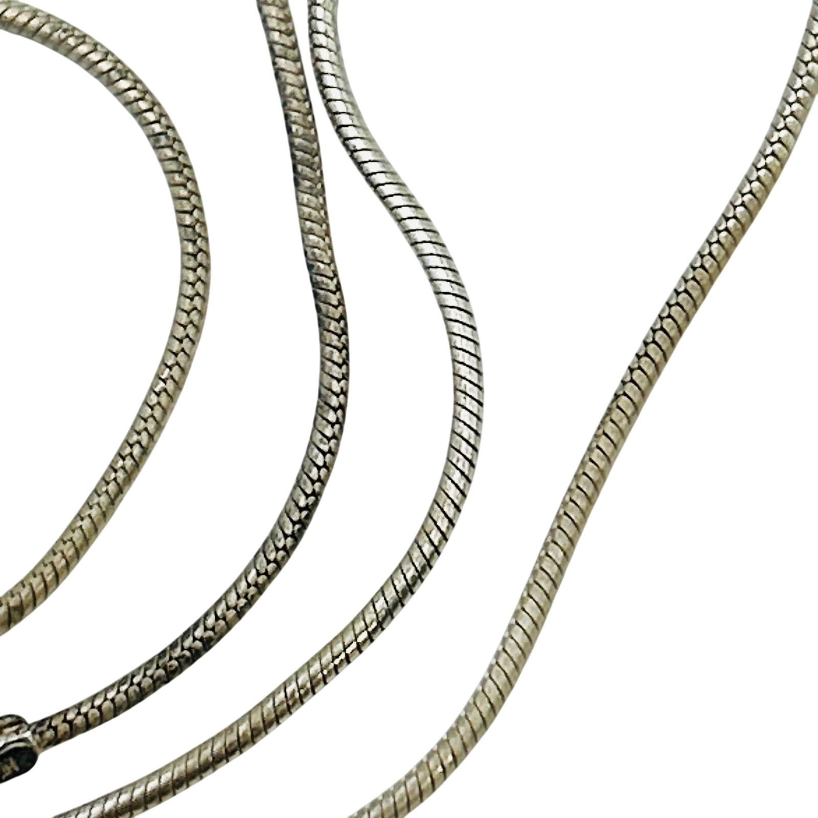 Italy Sterling Round Snake Chain Necklace (1 of 5)