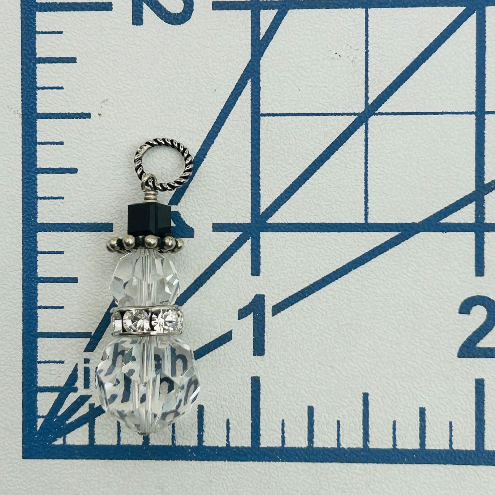 Sterling Beaded Pendant - 2