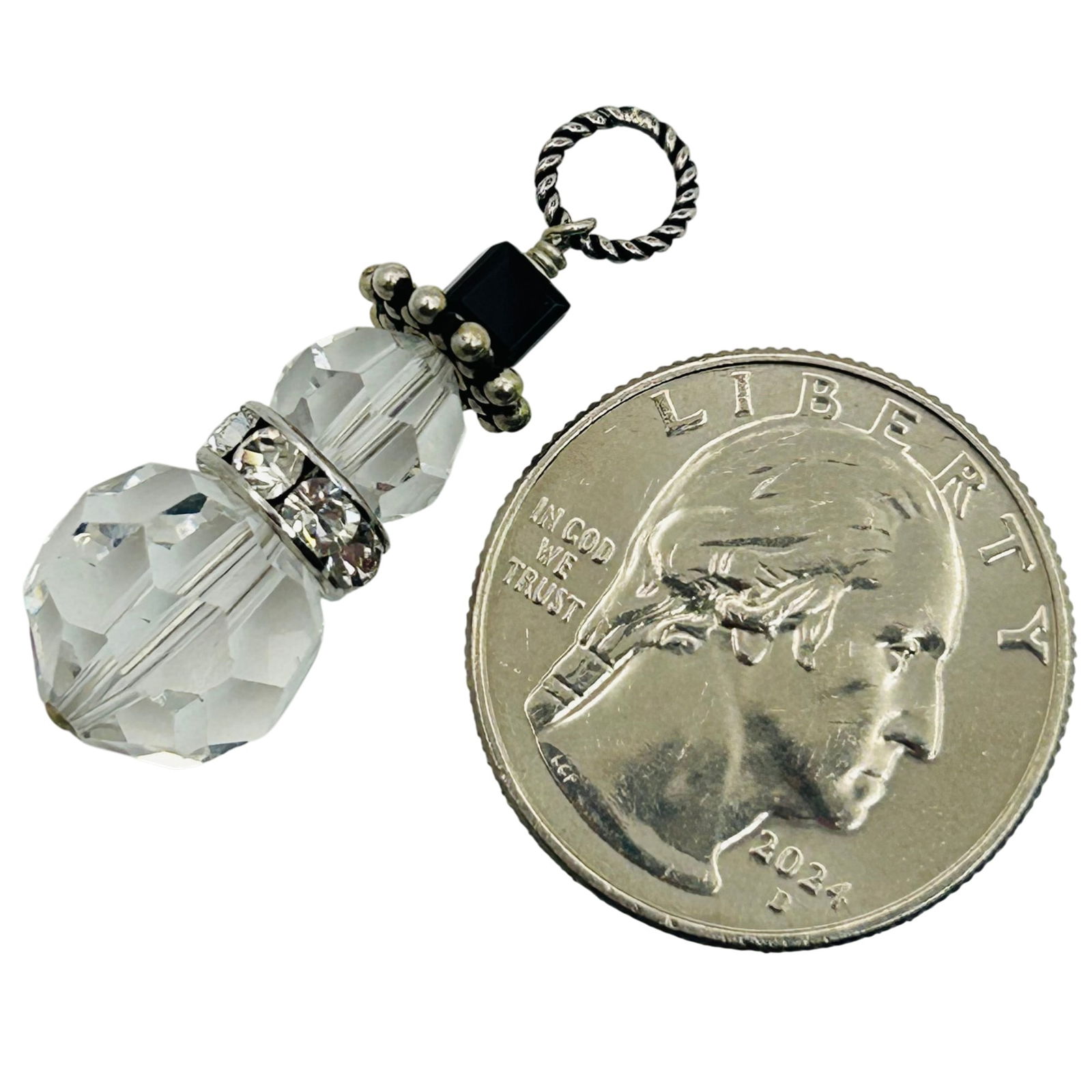 Sterling Beaded Pendant - 3