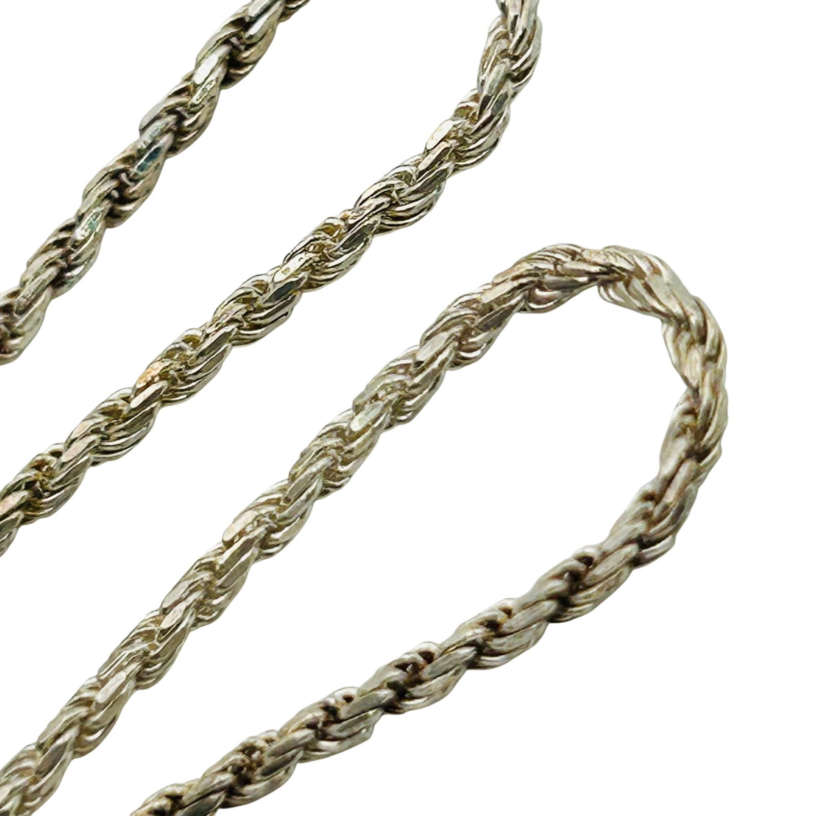 AGI Italy Sterling Rope Chain Bracelet: AGI Italy sterling rope chain bracelet. 2.40g