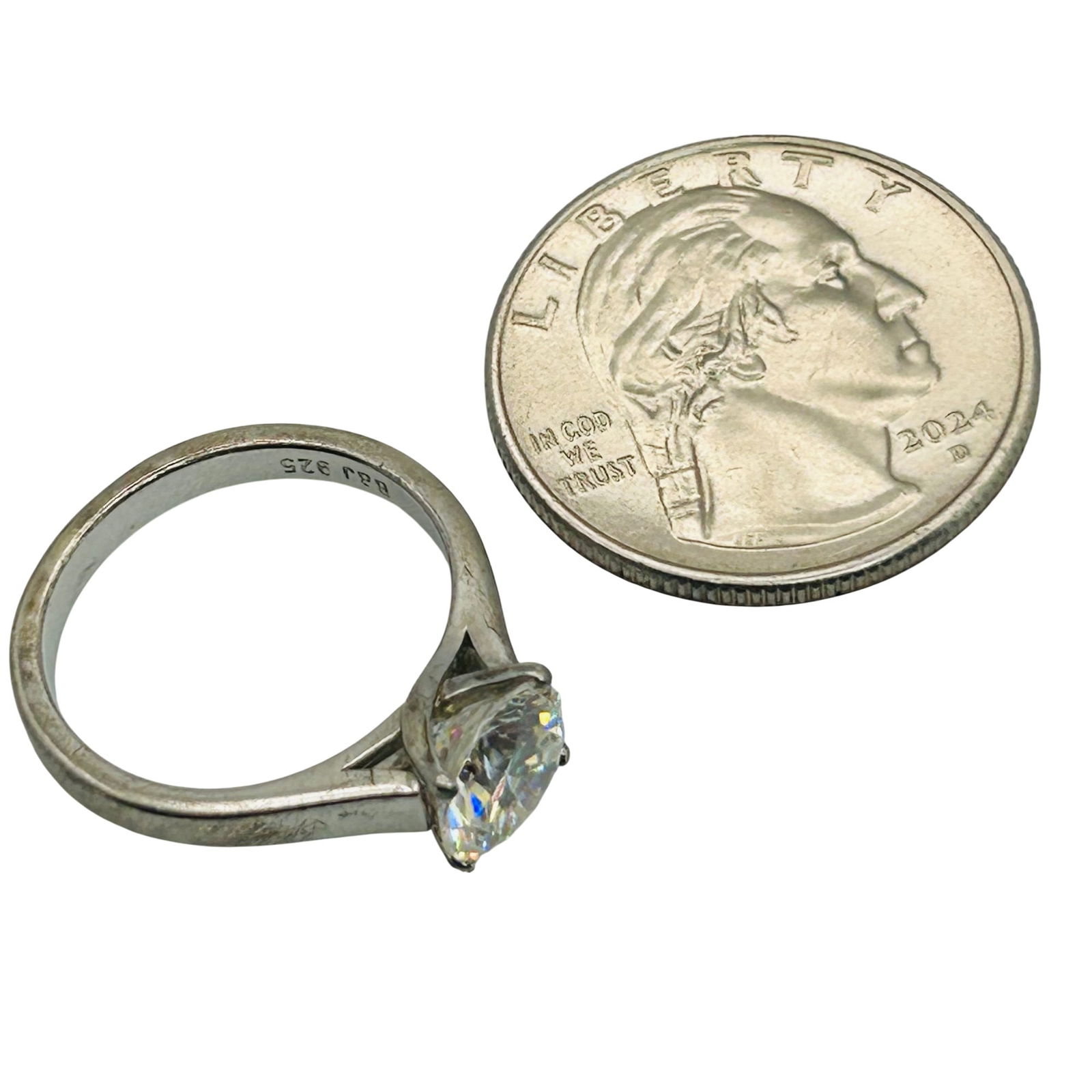 Sterling Iolite Ring. Size 7 - 3