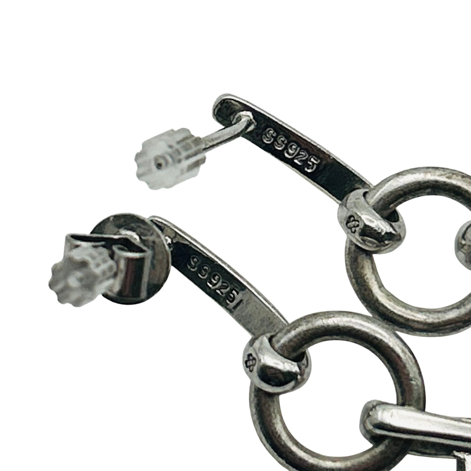 Sterling Topaz Dangle Stud Earrings - 7