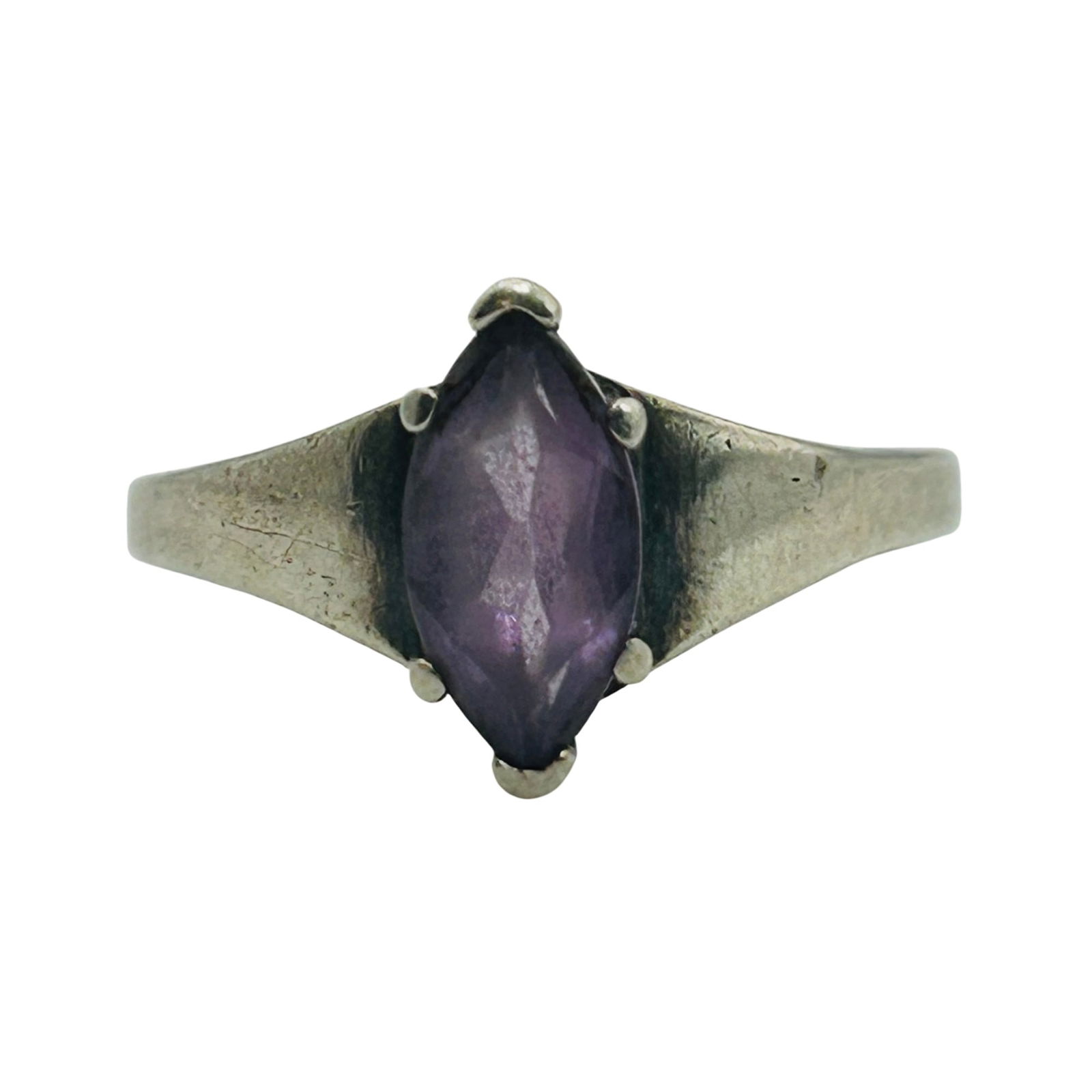 Sterling Amethyst Marquise Ring. Size 6.5: Sterling amethyst marquise ring. Size 6.5. 1.90g