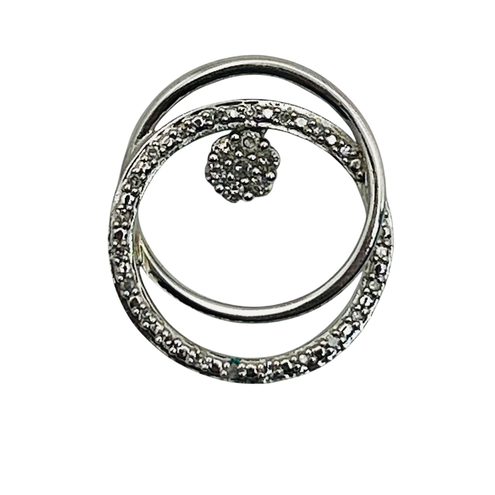 SUN Sterling Diamond Pendant: SUN Sterling diamond pendant. 1.50g