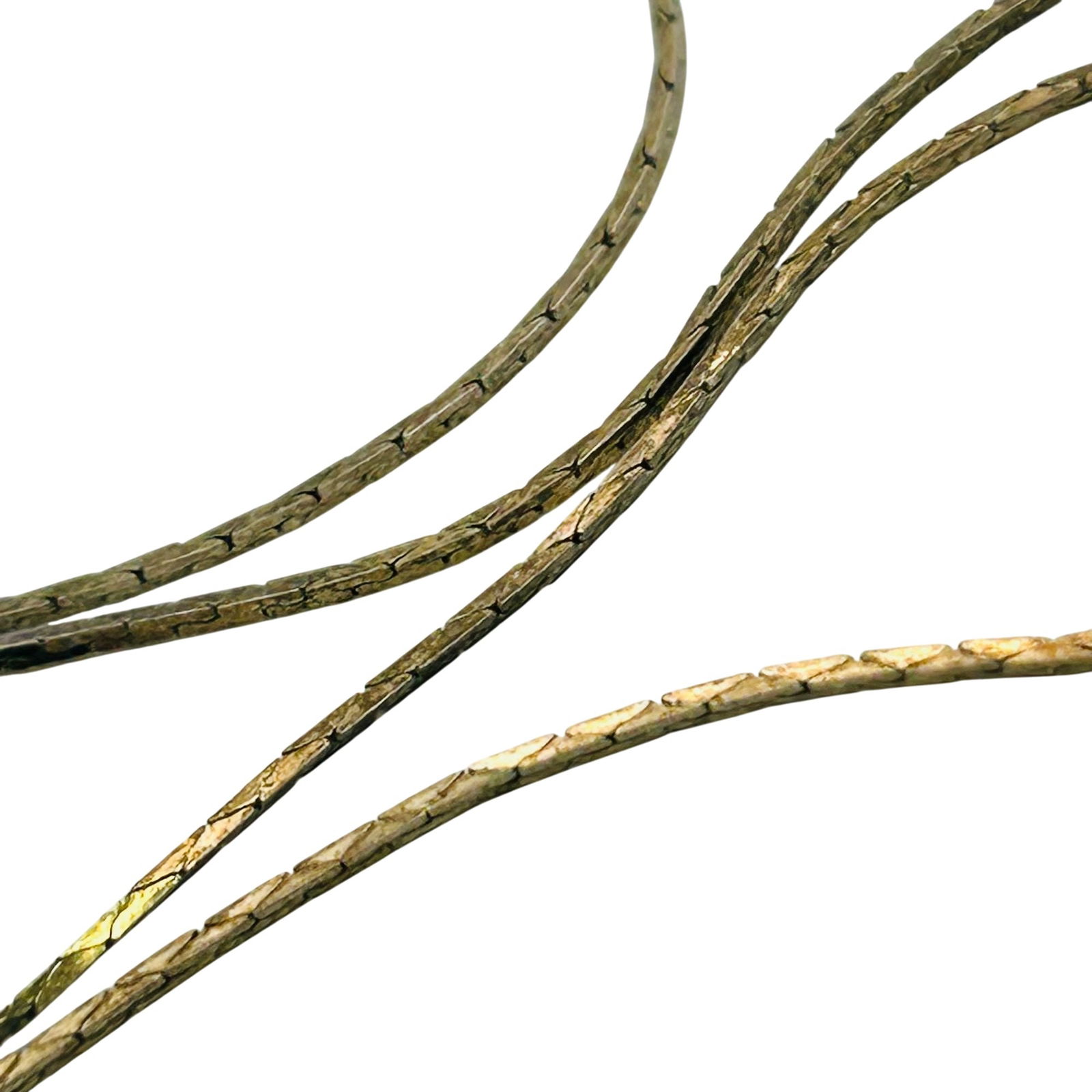 Italy Sterling Round Chain Necklace: Italy sterling round chain necklace. 2.40g