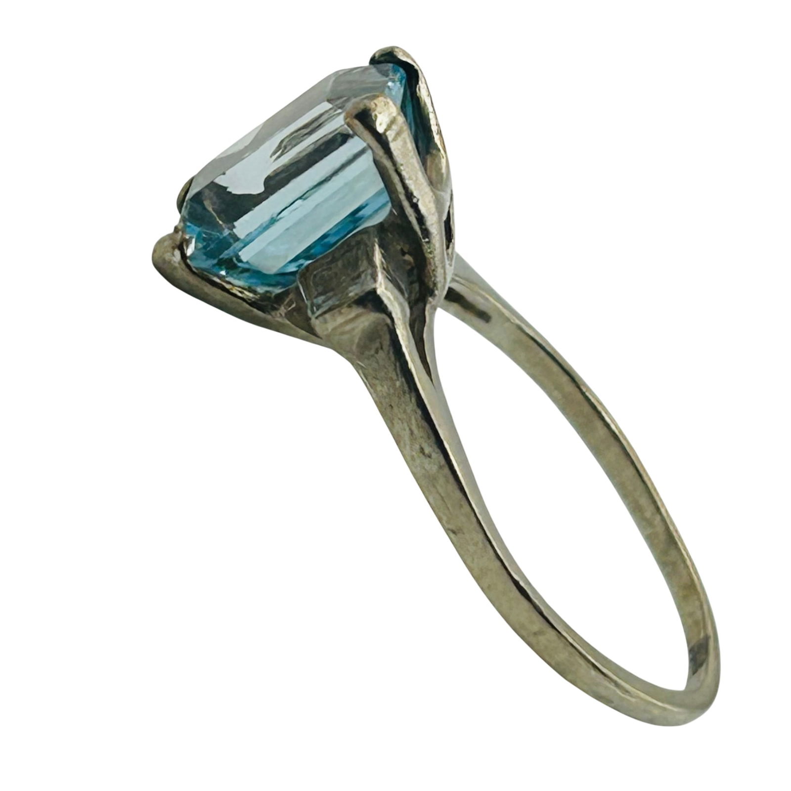 Sterling Topaz Ring. Size 7 - 5