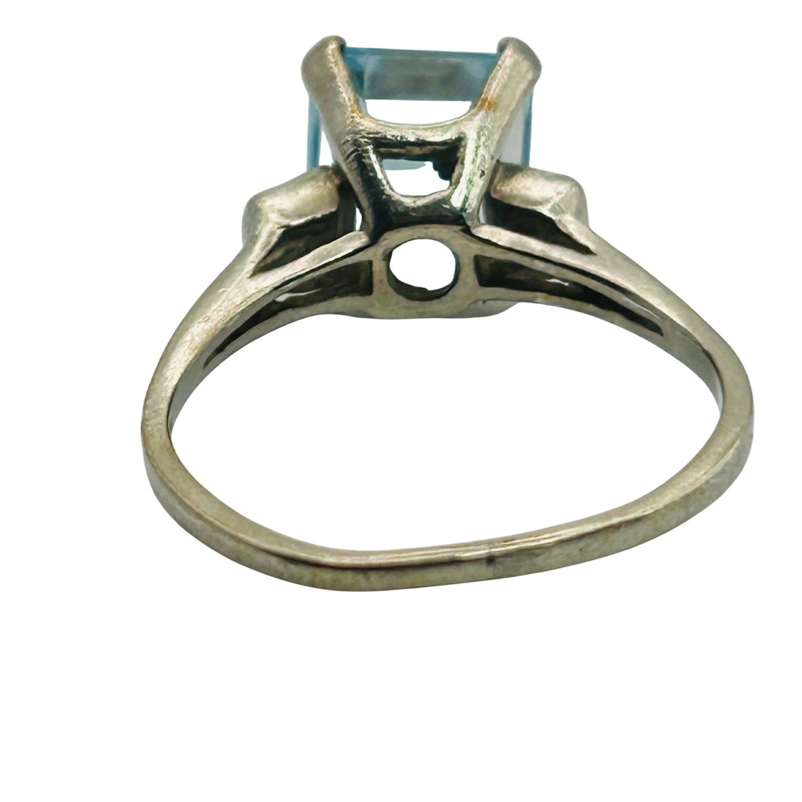 Sterling Topaz Ring. Size 7 - 6