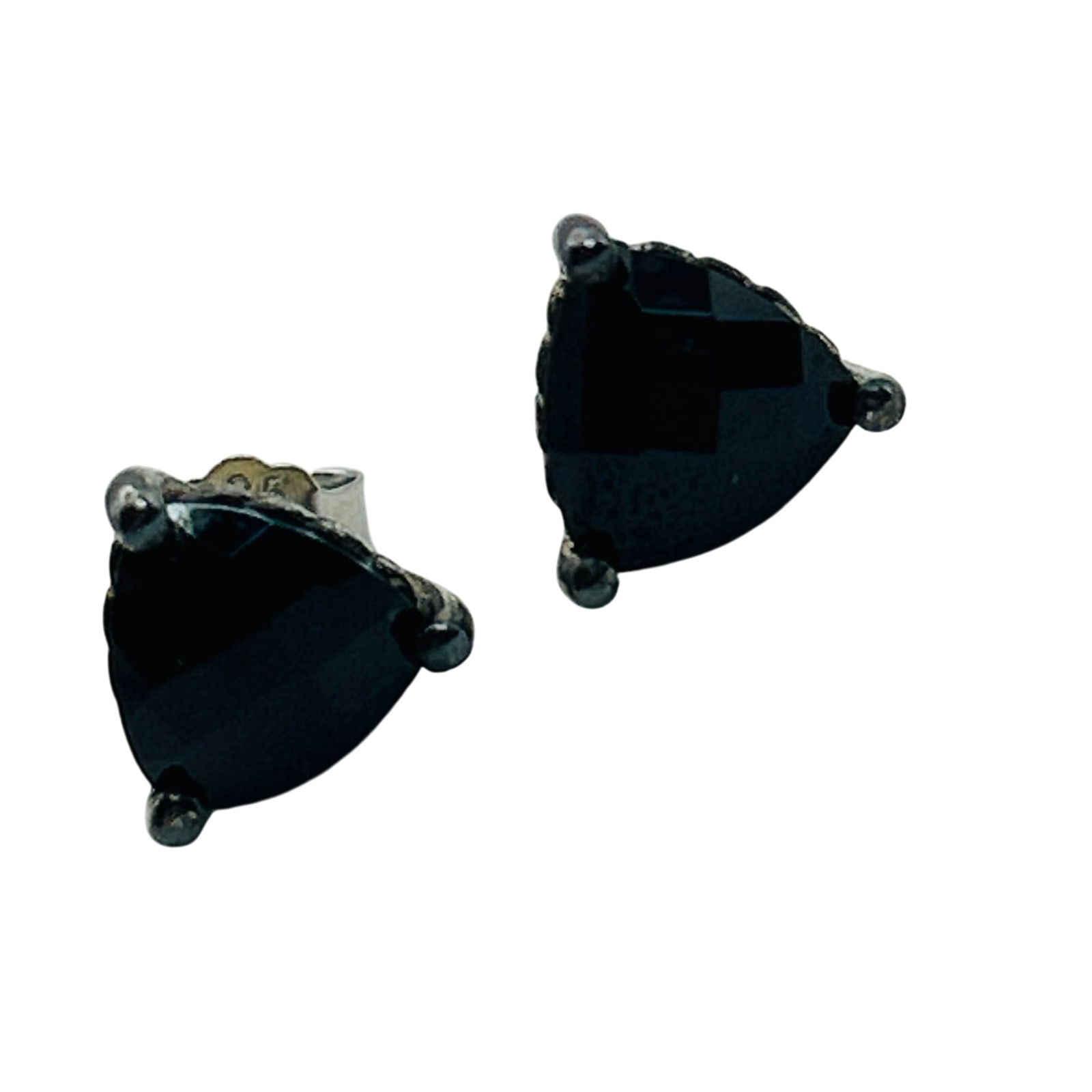 Sterling Onyx Stud Earrings (1 of 6)