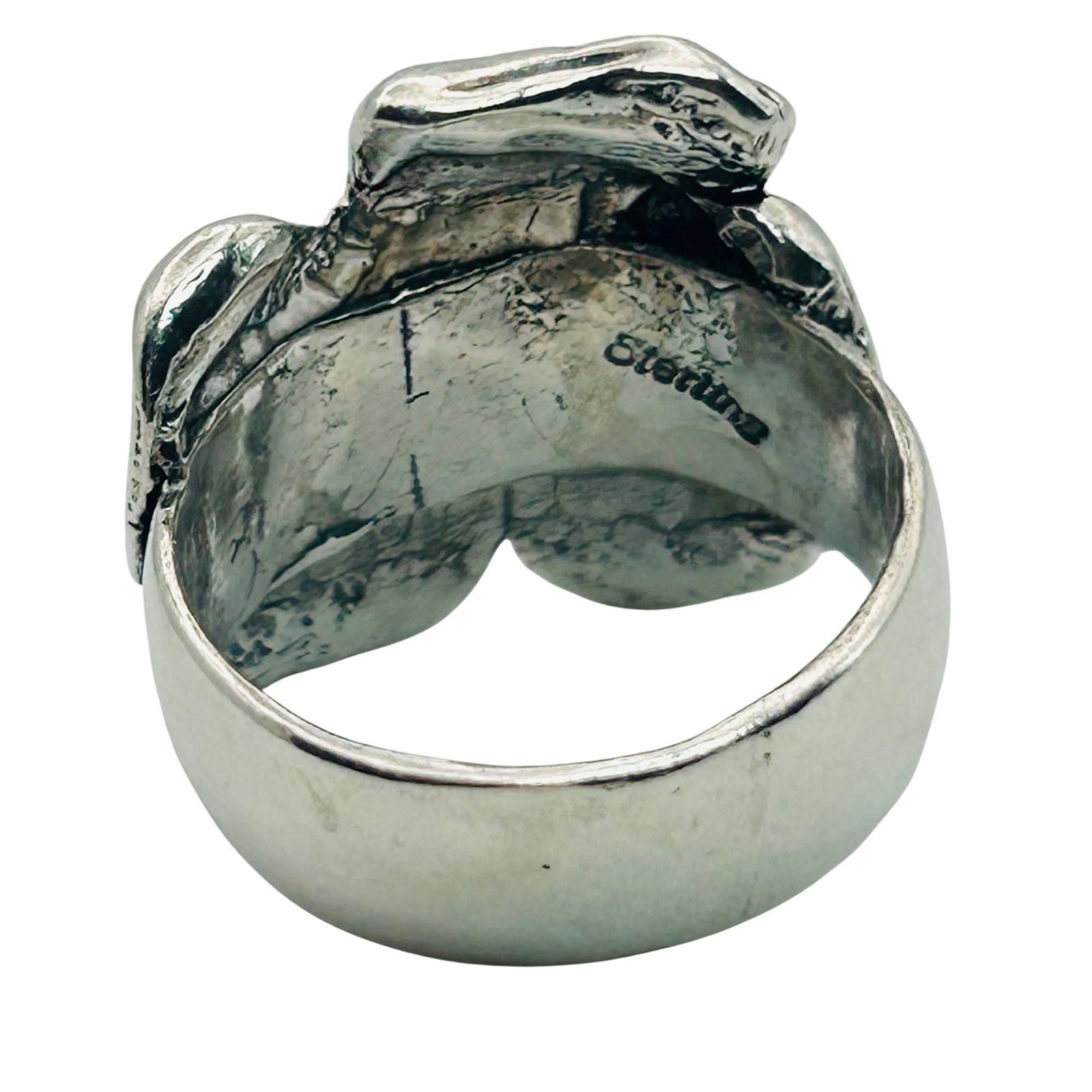 Sterling Native Flower Ring. Size 7 - 6