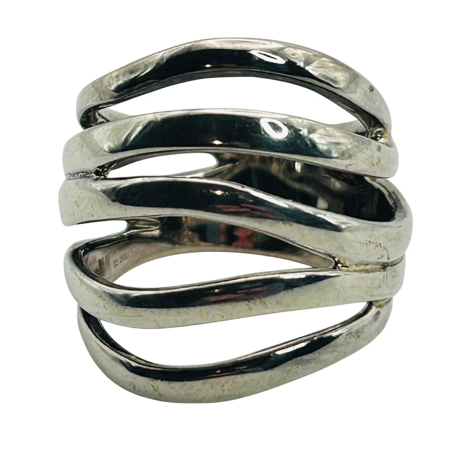 RIM Studio Sterling Multi Layer Ring. Size 7 - 4