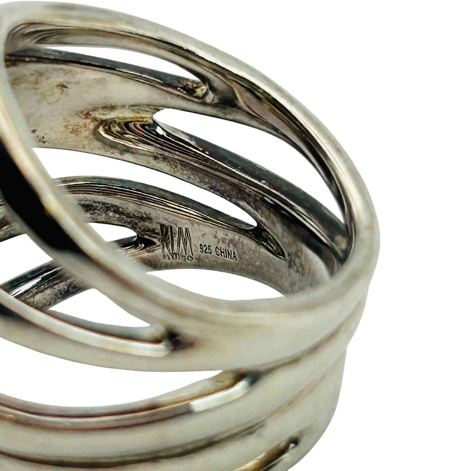 RIM Studio Sterling Multi Layer Ring. Size 7 - 6