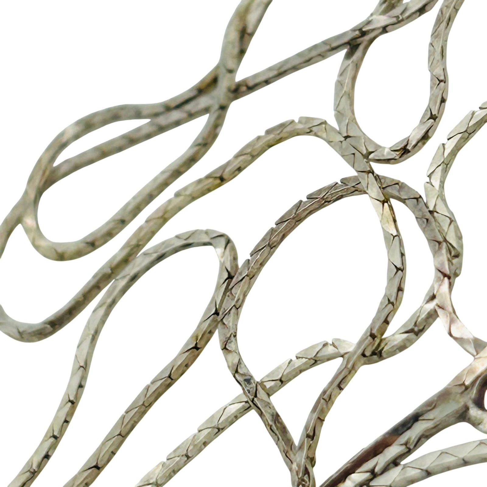 Italy Sterling Snake Chain Necklace: Italy sterling snake chain necklace. 3.40g