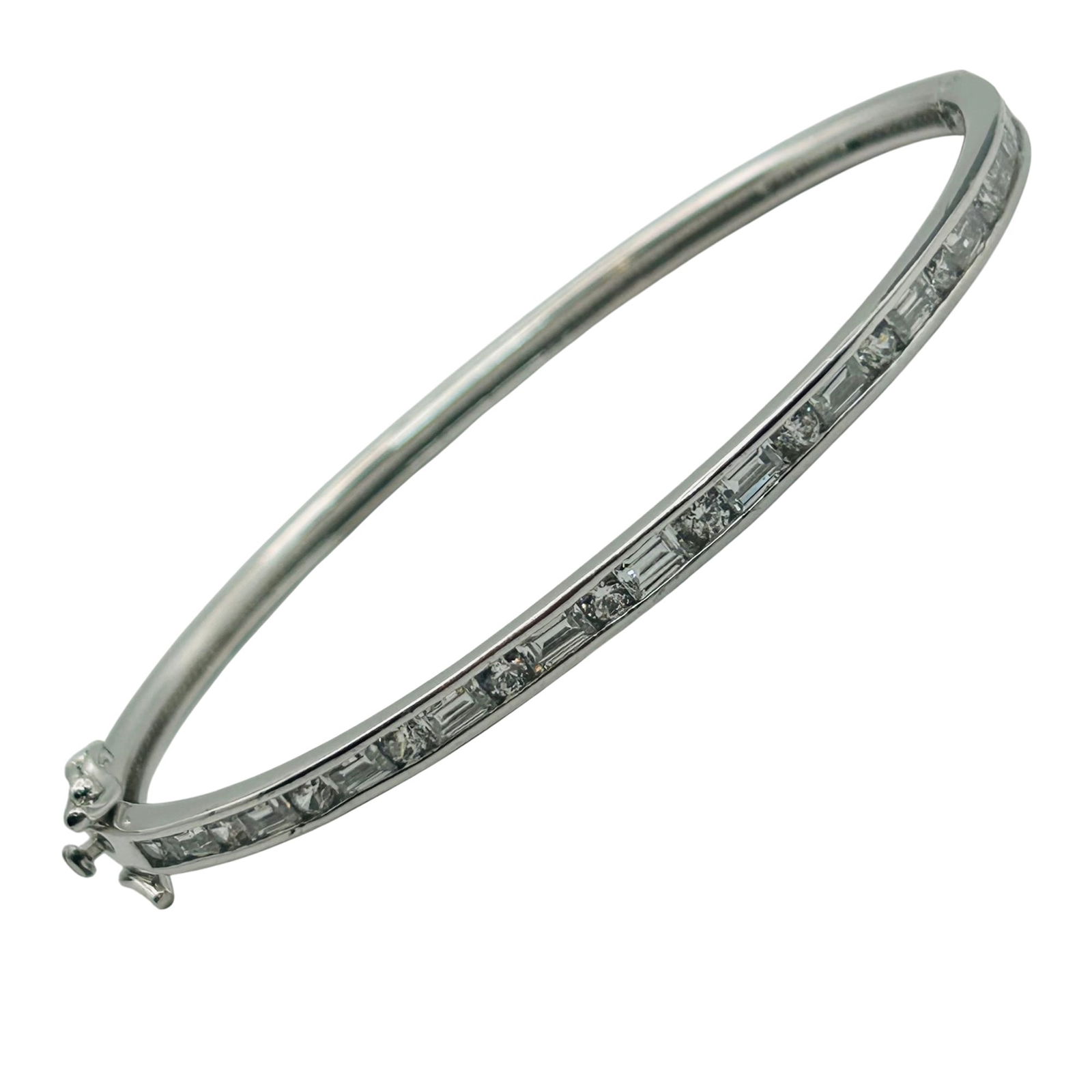 Sterling Cubic Zirconia Bangle Bracelet (1 of 9)