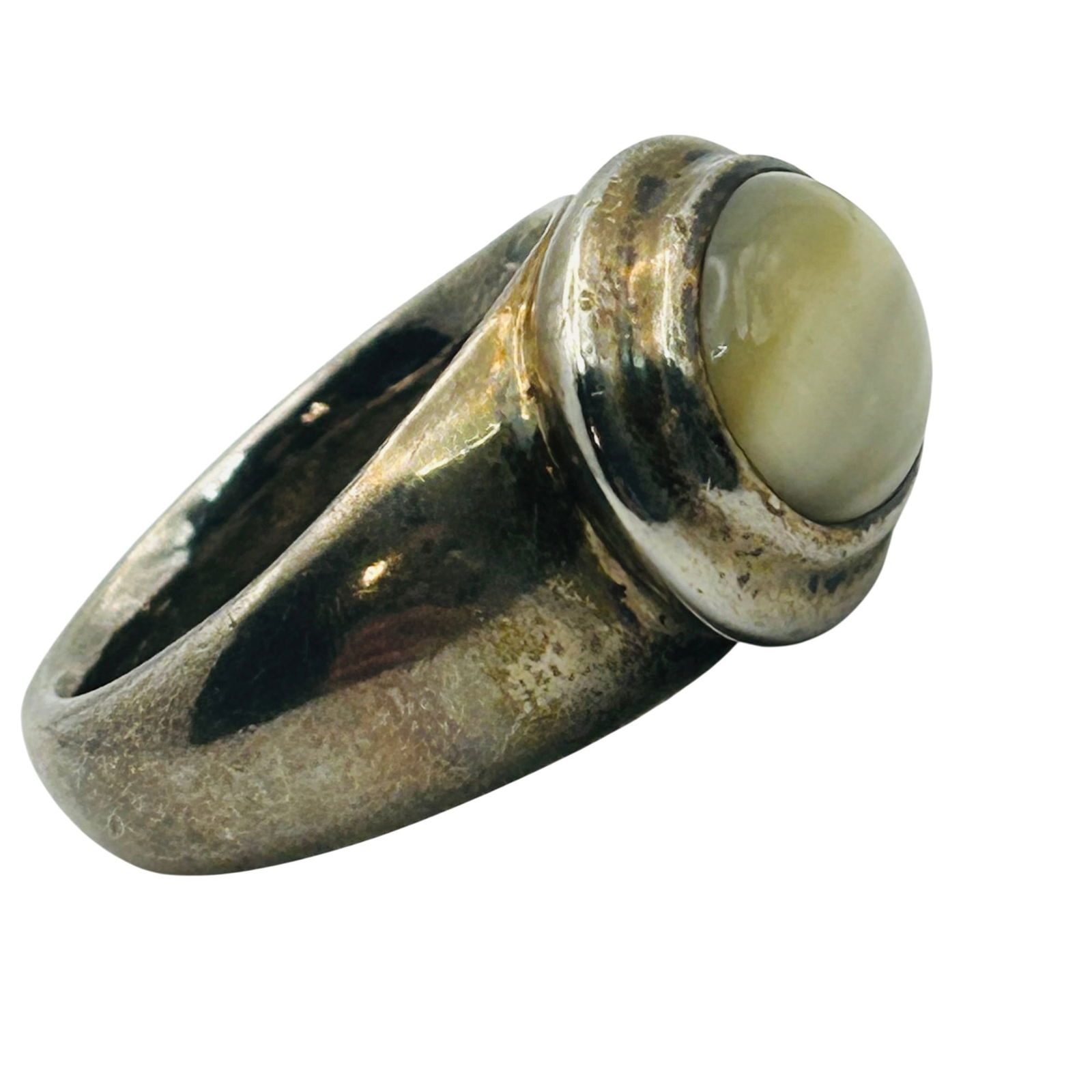 Sterling Gemstone Oval Ring. Size 9 (1 of 7)