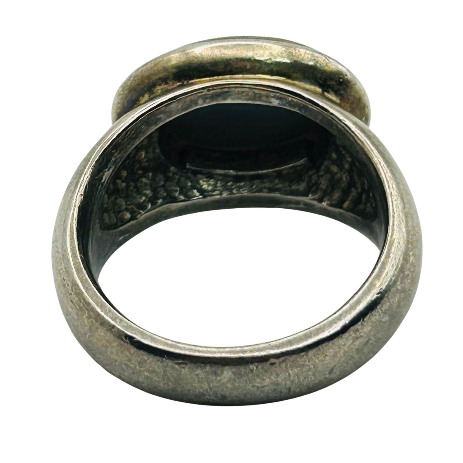 Sterling Gemstone Oval Ring. Size 9 - 4