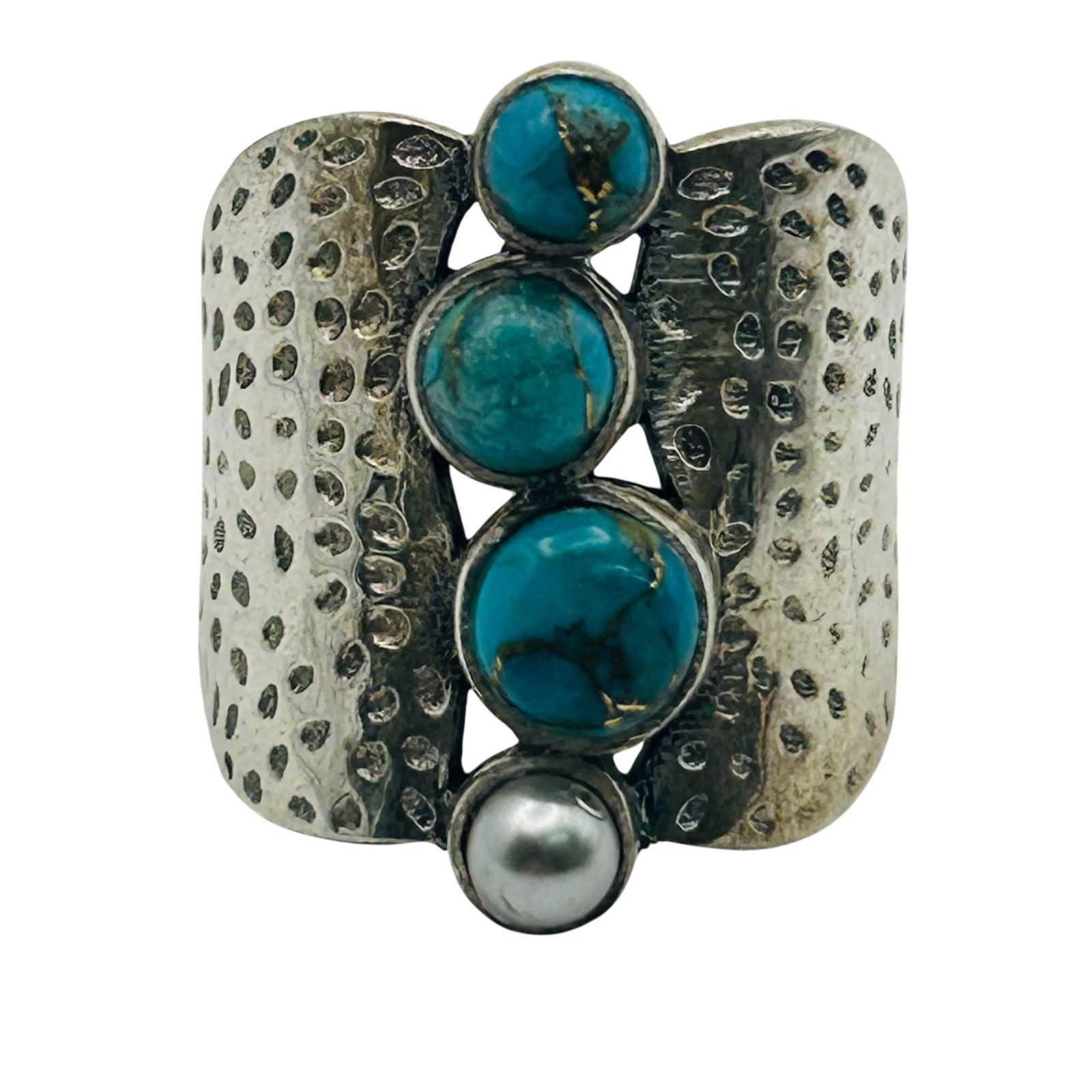 Sterling Turquoise Southwest Ring. Size 8: Sterling turquoise southwest ring. Size 8. 7.80g
