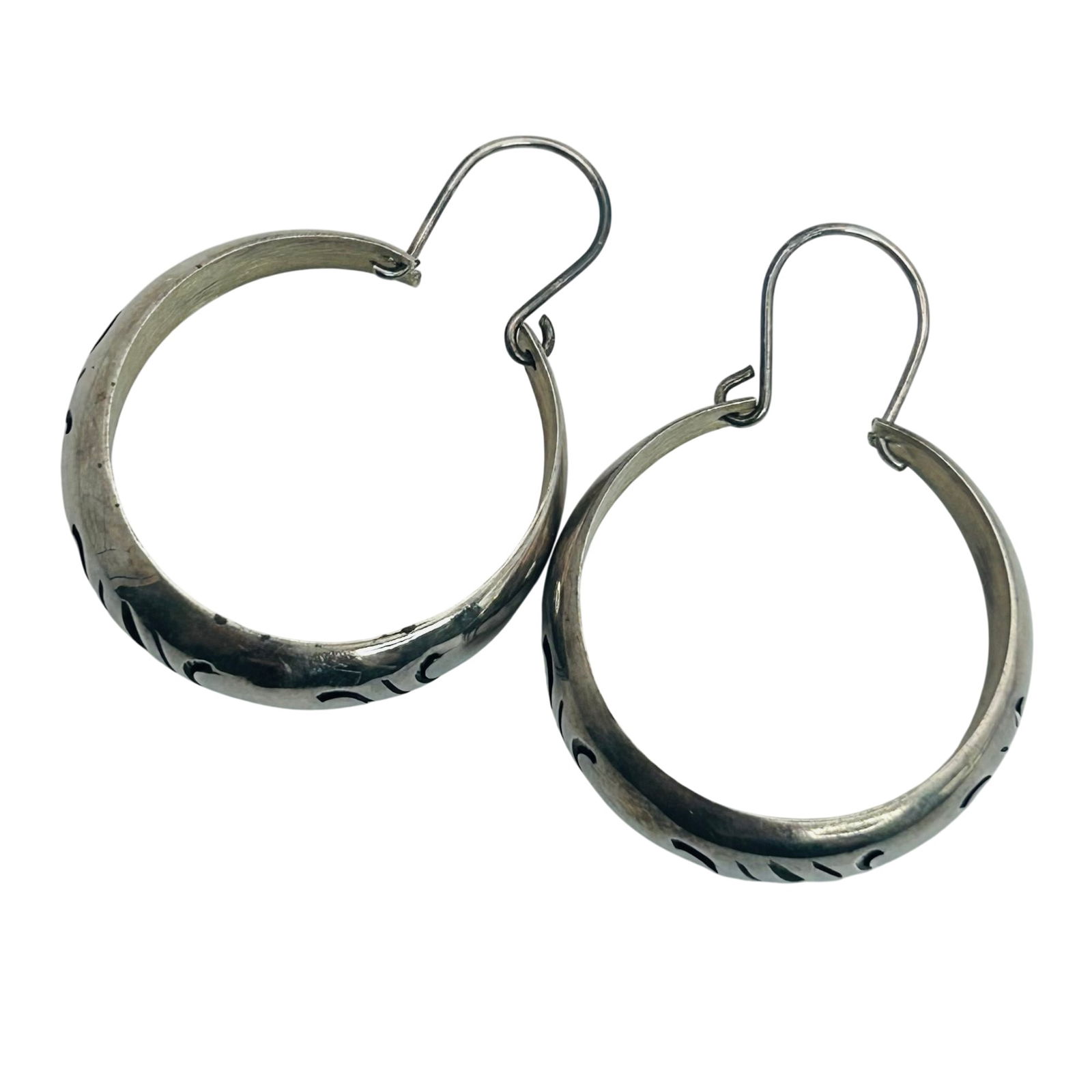 Mexico Sterling Hook Hoops - 4