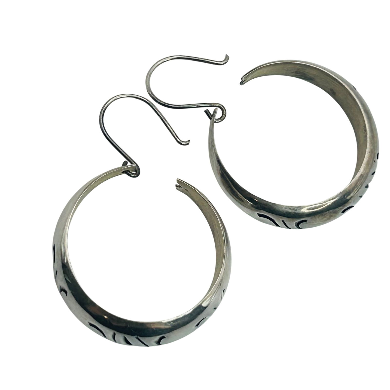 Mexico Sterling Hook Hoops - 8