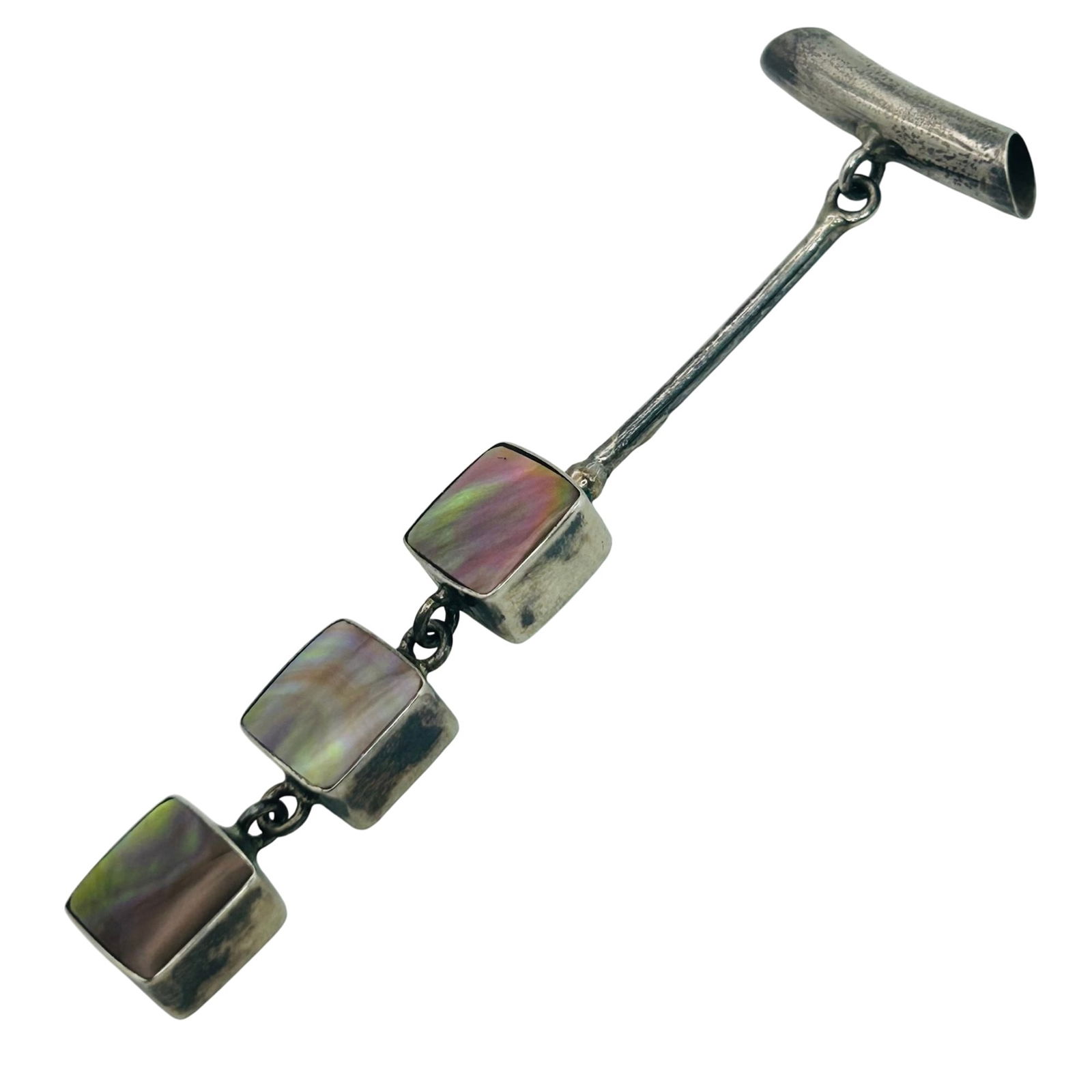 Sterling Abalone Dangle Pendant - 5