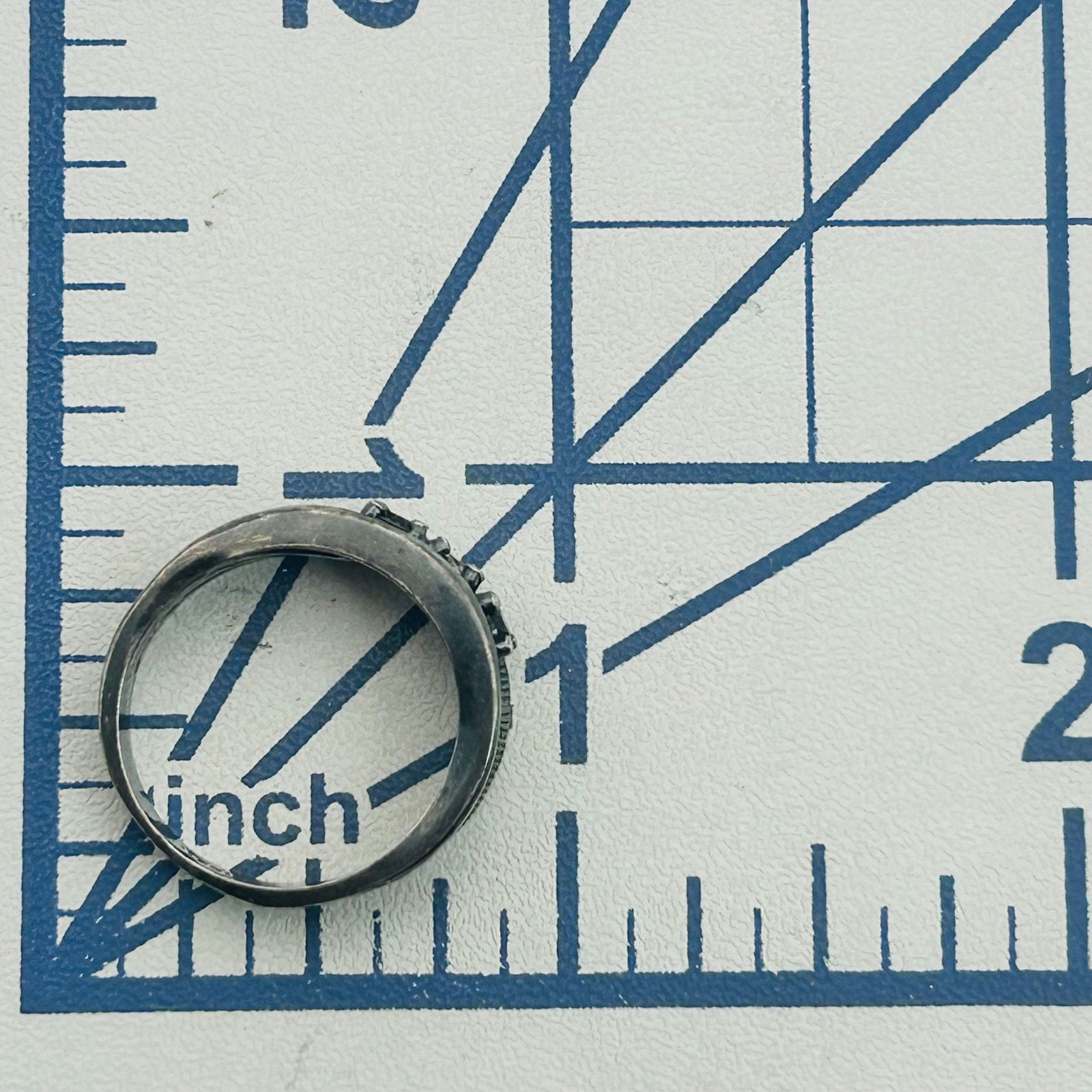 Sterling Multi Gem Ring. Size 6 - 2