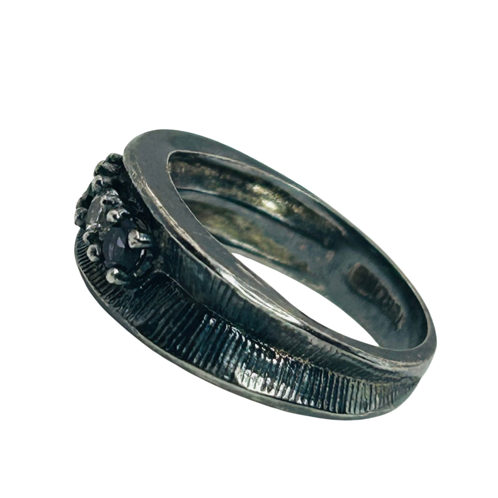 Sterling Multi Gem Ring. Size 6 - 5