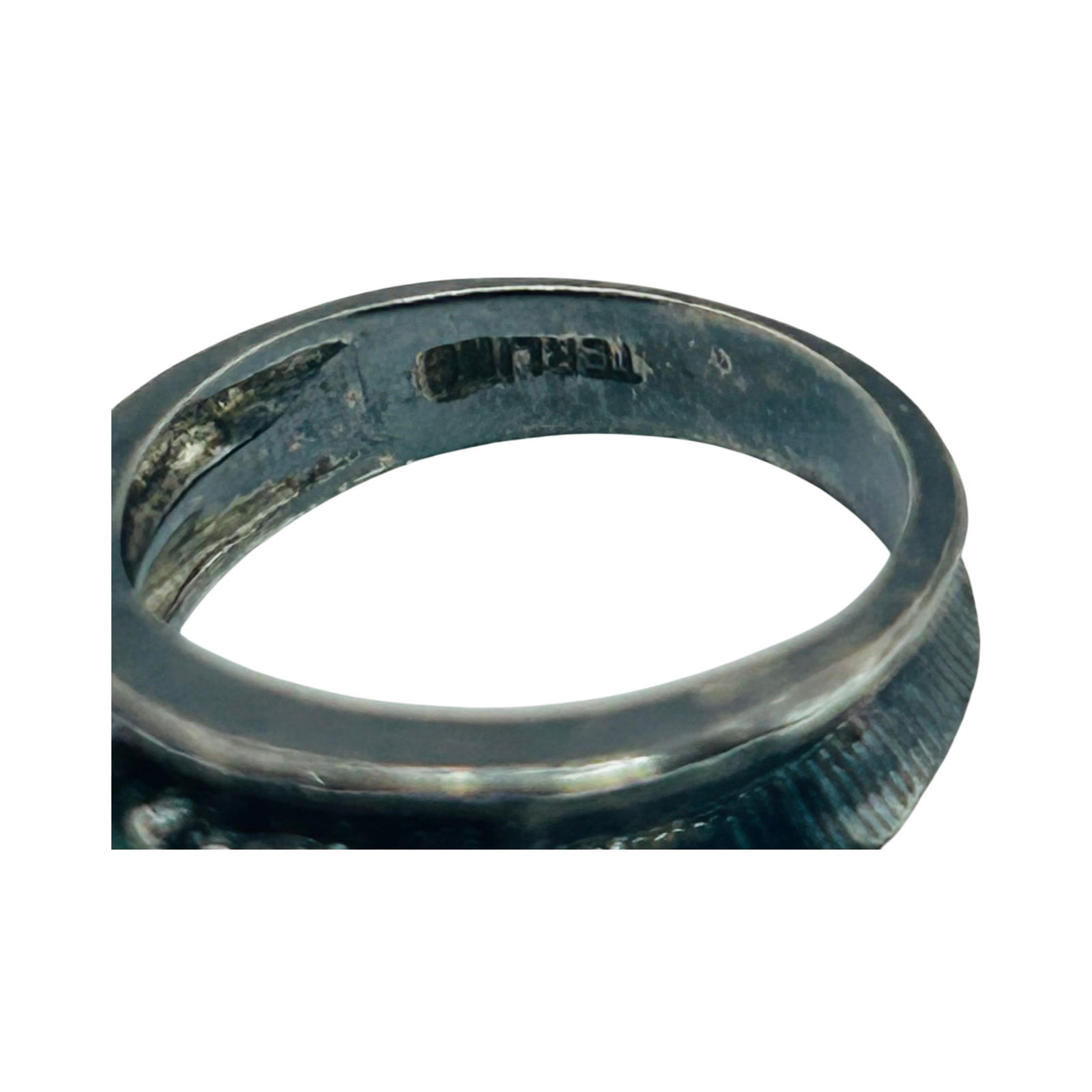 Sterling Multi Gem Ring. Size 6 - 6