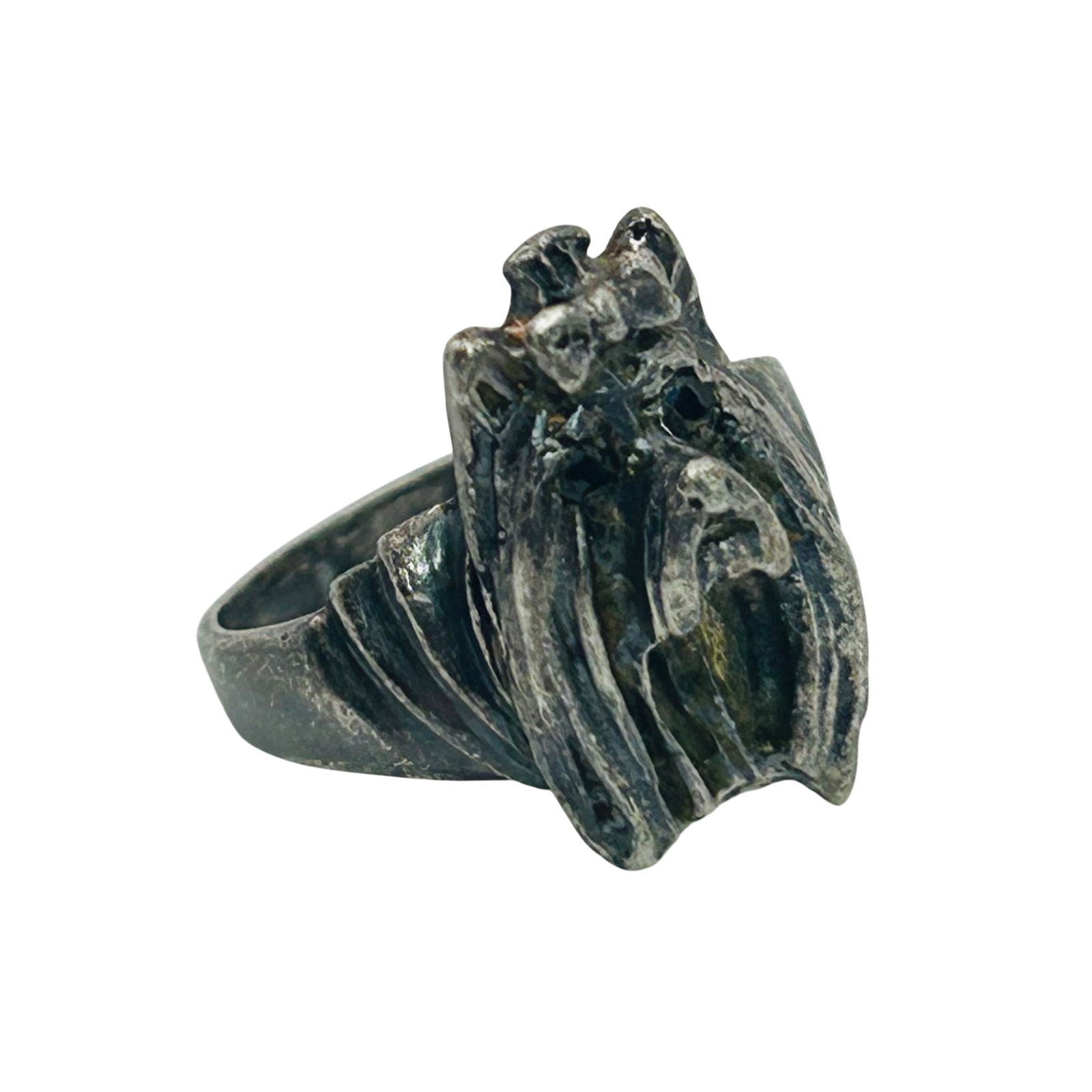 MRK Sterling Spinel Dog Ring. Size 5: MRK Sterling spinel dog ring. Size 5. 5.10g