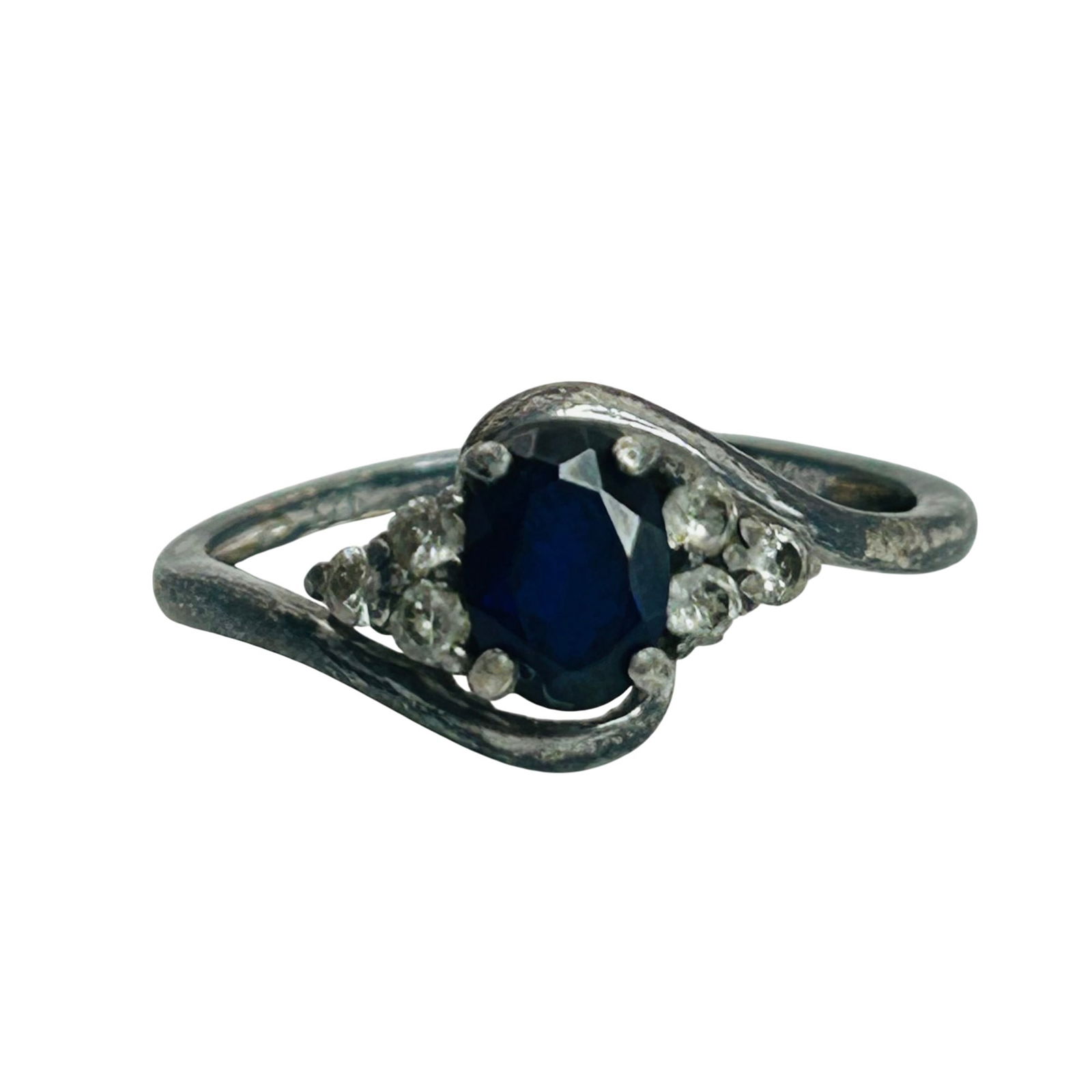 Sterling Sapphire And Spinel Ring. Size 7 (1 of 9)