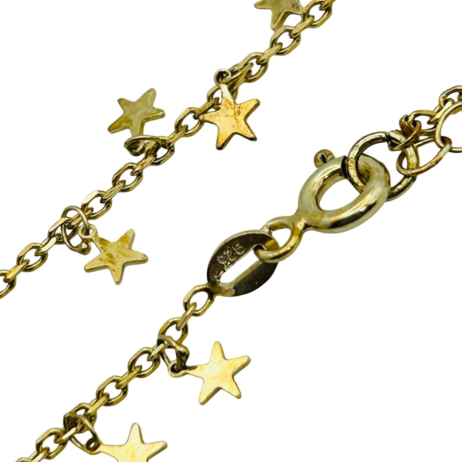 Sterling Adjustable Cable Chain Star Charm Anklet - 4