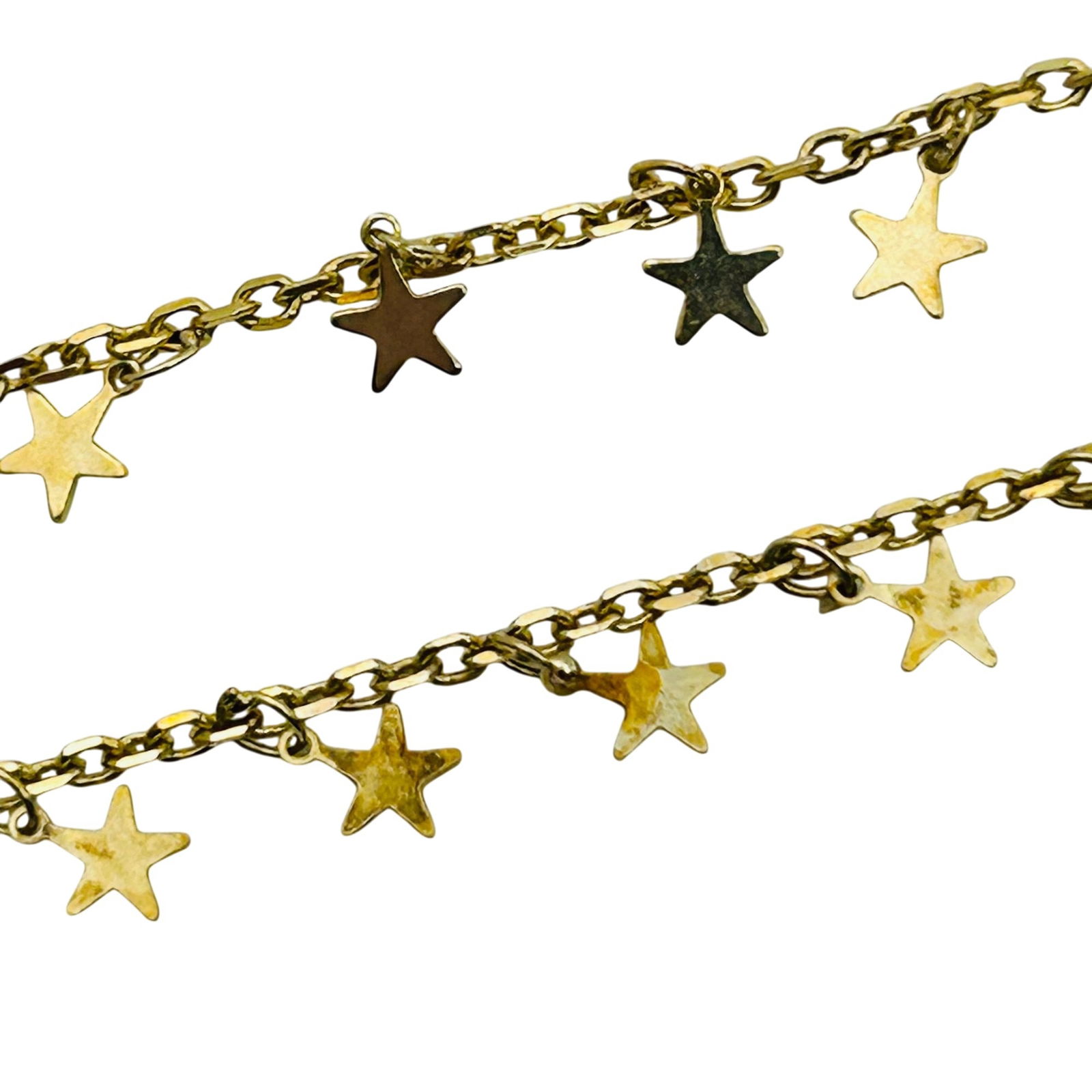 Sterling Adjustable Cable Chain Star Charm Anklet - 5